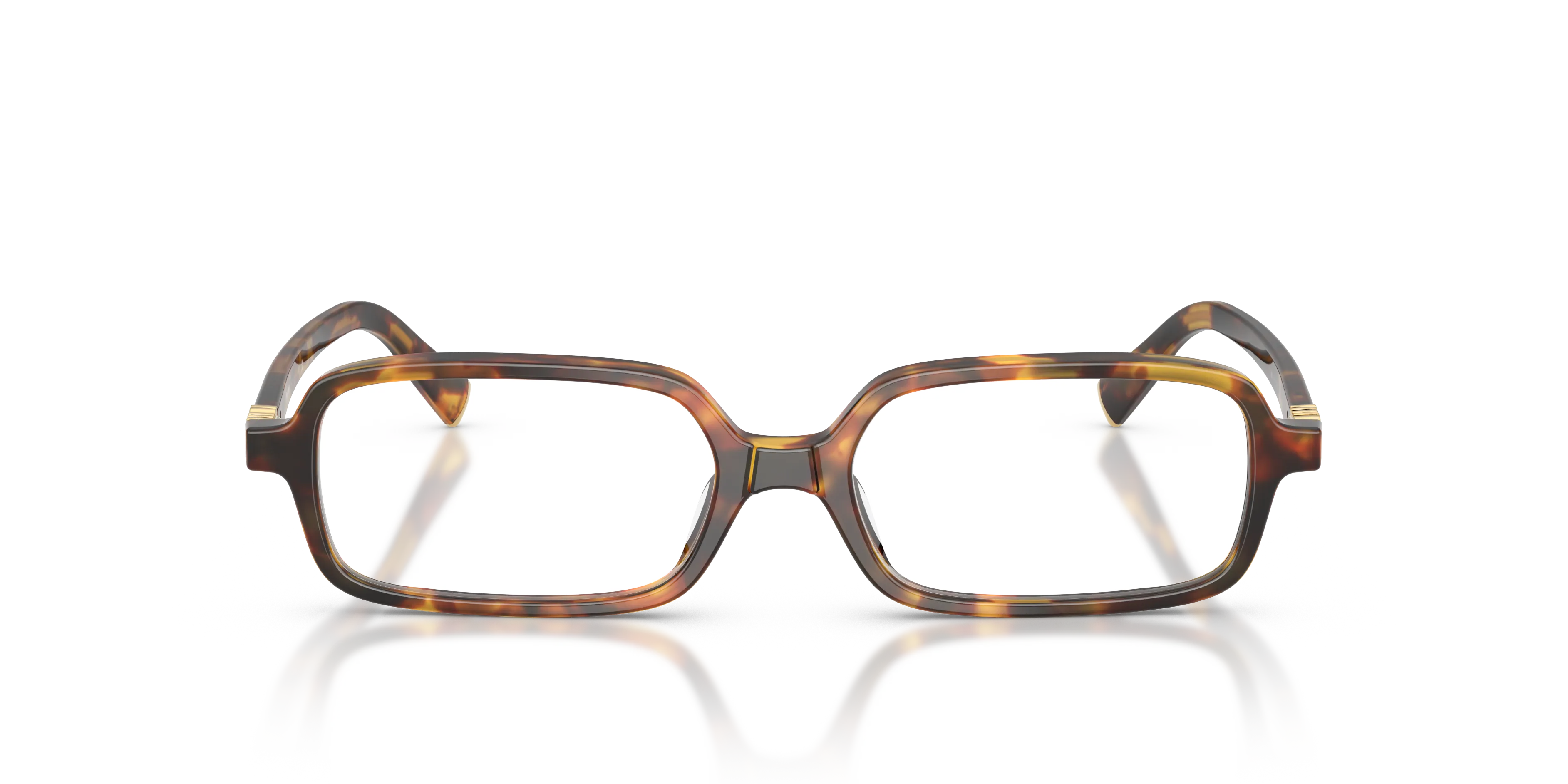 Miu Miu MU 01YV 14L1O1 Montature da vista Acetato Tartaruga Squadrata Normale - immagine 3