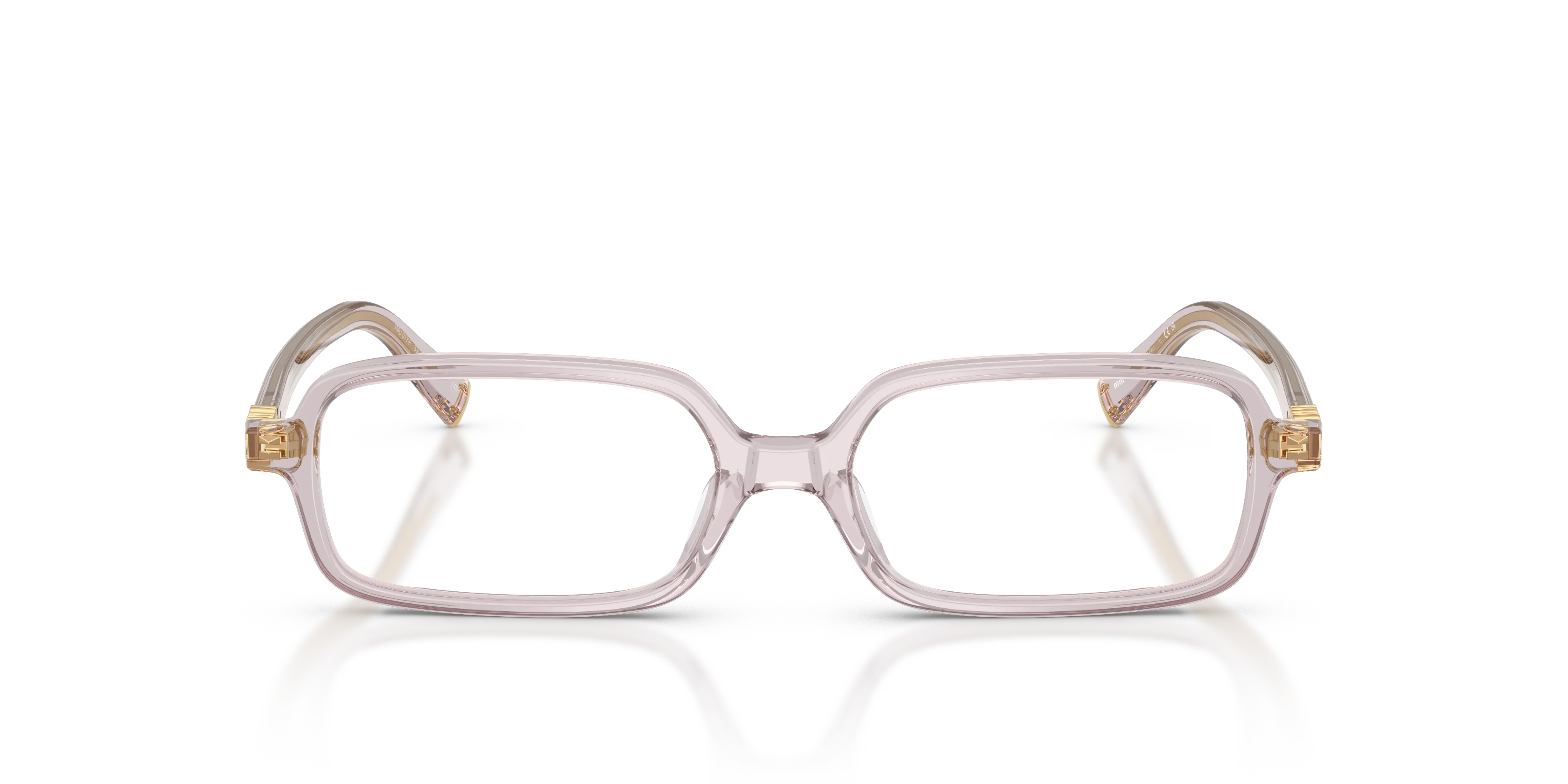Miu Miu MU 01YV 12W1O1 Montature da vista Acetato Viola Squadrata Normale - immagine 3