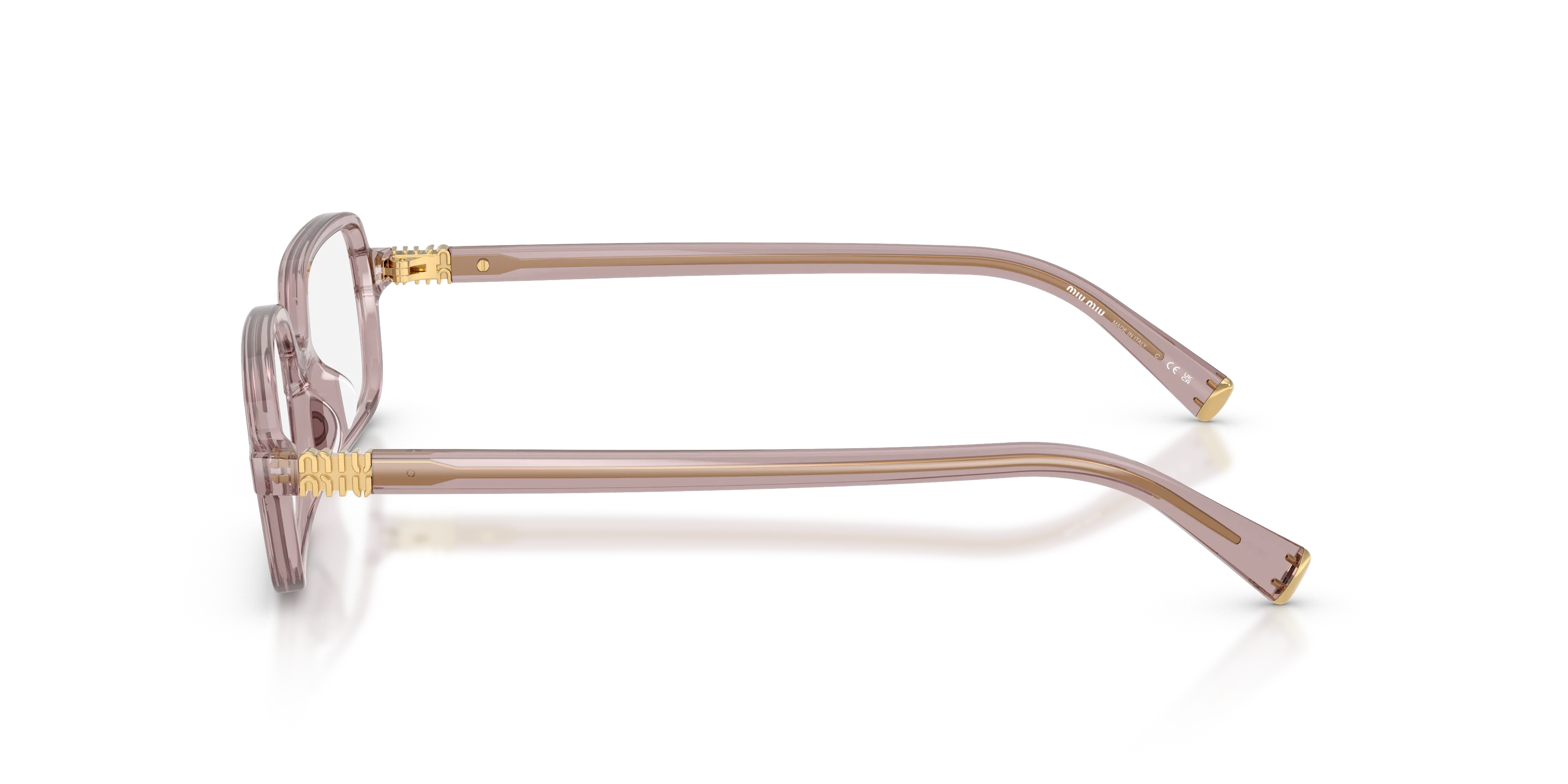 Miu Miu MU 01YV 12W1O1 Montature da vista Acetato Viola Squadrata Normale - immagine 4