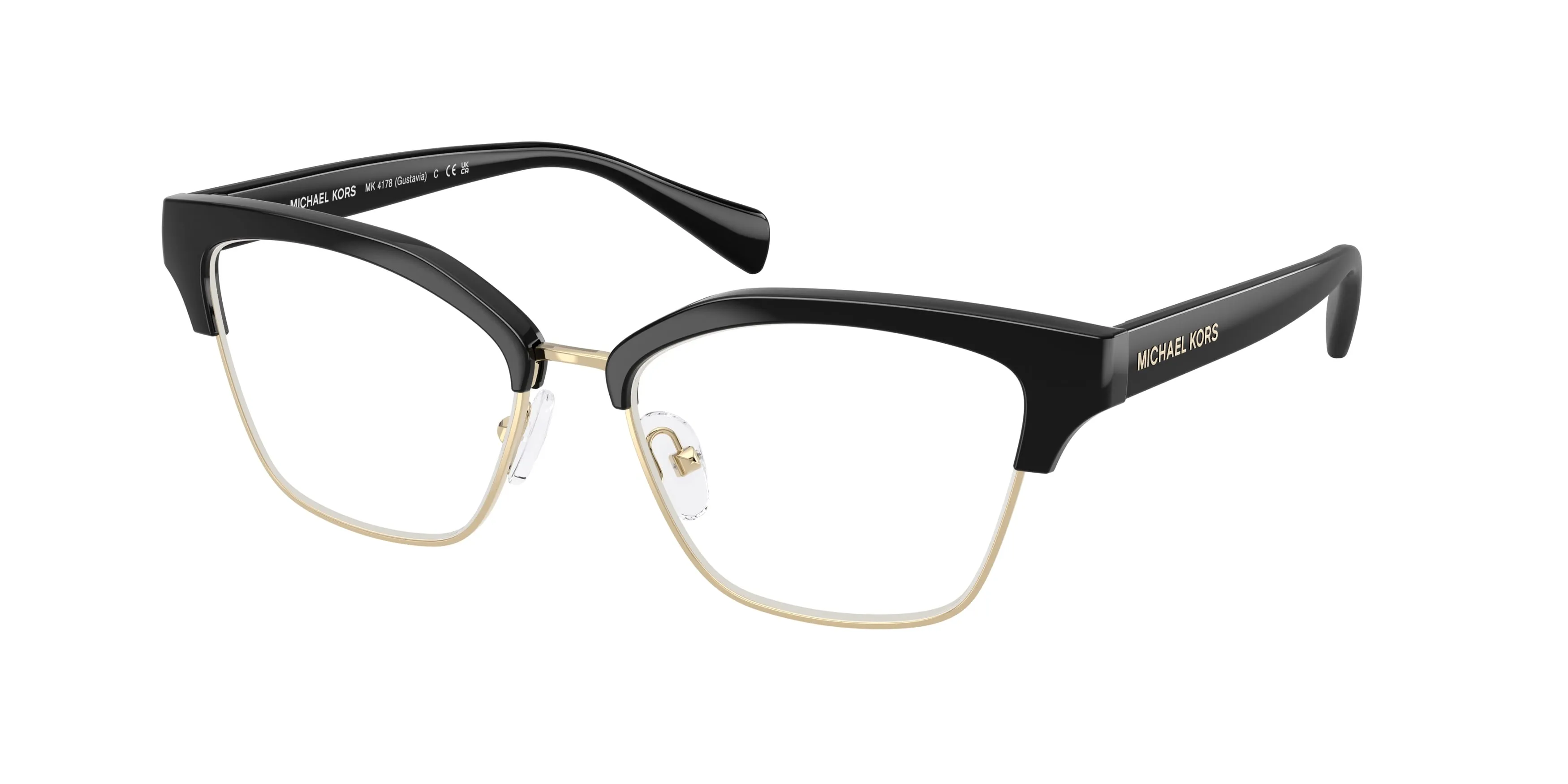 Michael Kors MK4178 GUSTAVIA 3005 Montature da vista Iniettato Nero Squadrata Normale - immagine 1