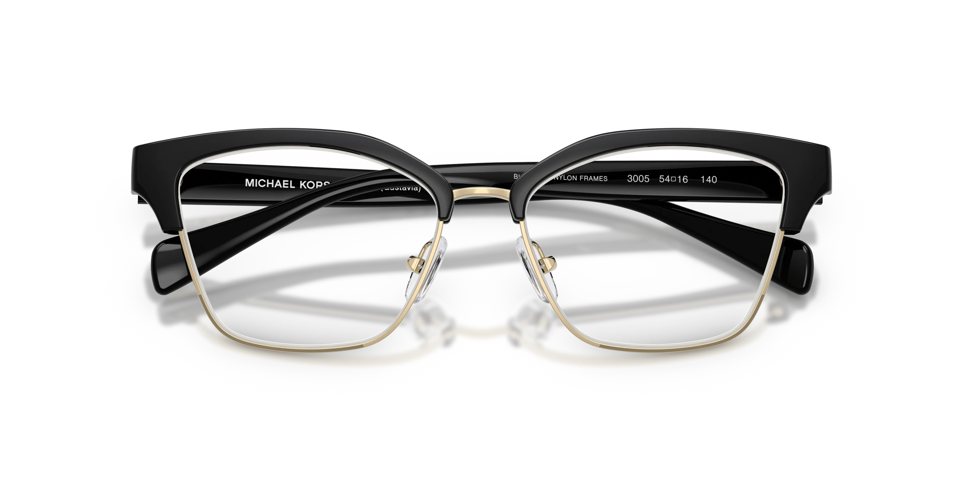 Michael Kors MK4178 GUSTAVIA 3005 Montature da vista Iniettato Nero Squadrata Normale - immagine 2