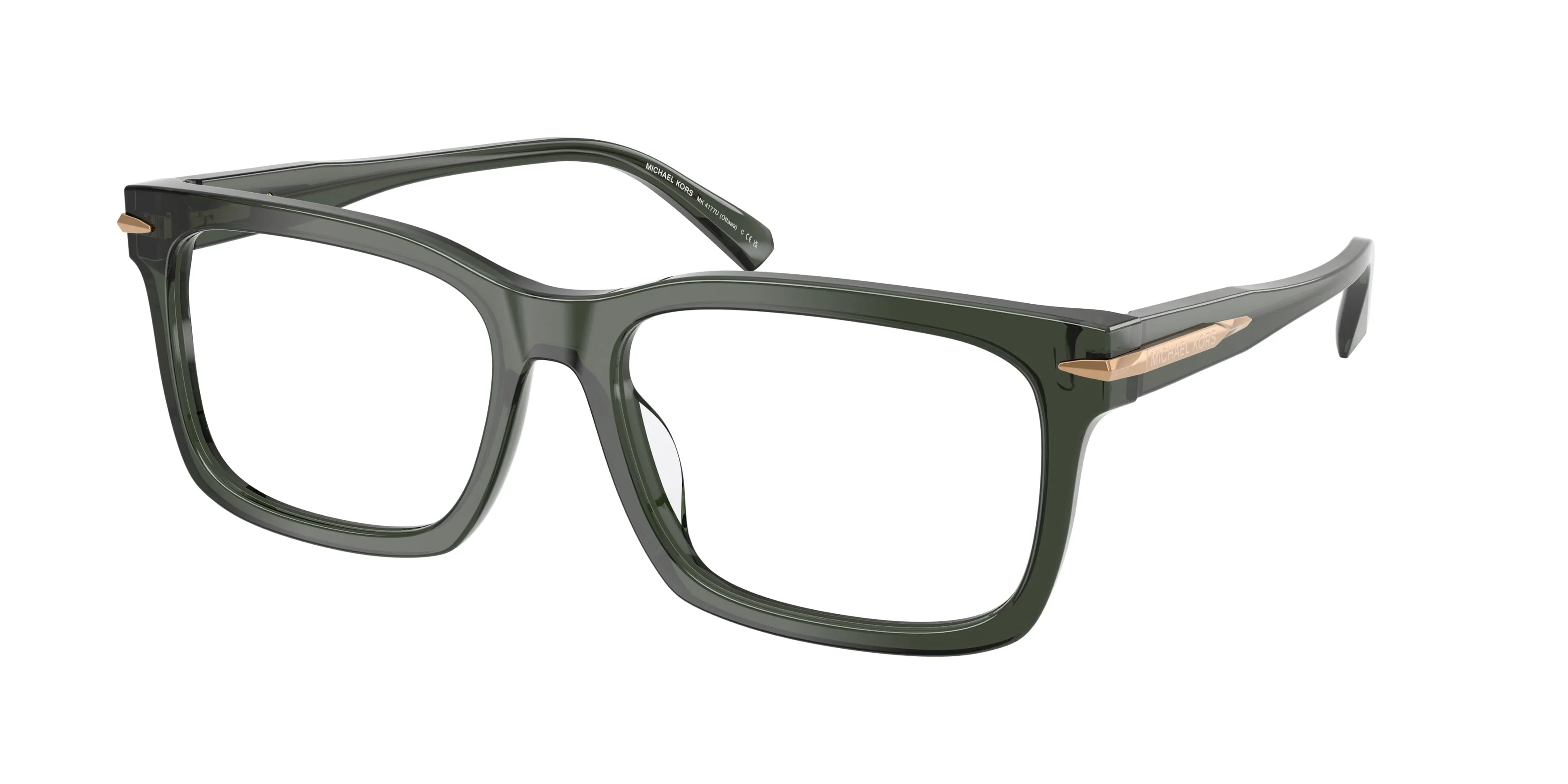 Michael Kors MK4177U OTTAWA 3961 Montature da vista Acetato Verde Squadrata Normale - immagine 1