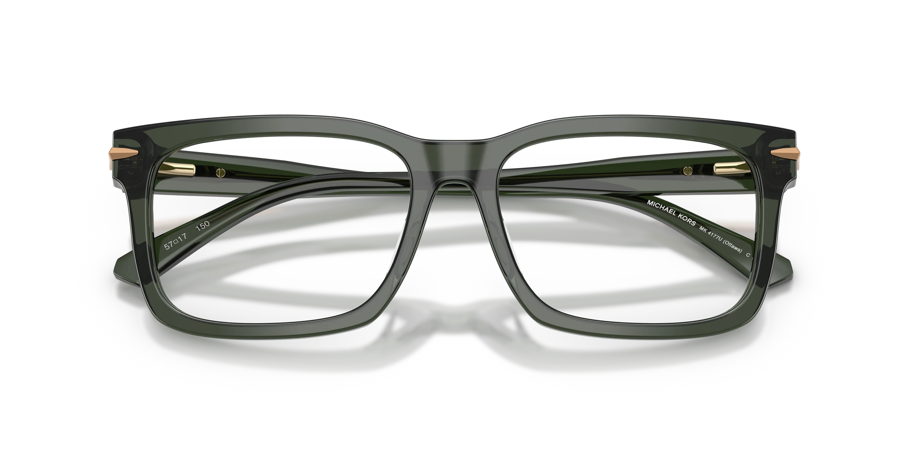 Michael Kors MK4177U OTTAWA 3961 Montature da vista Acetato Verde Squadrata Normale - immagine 2