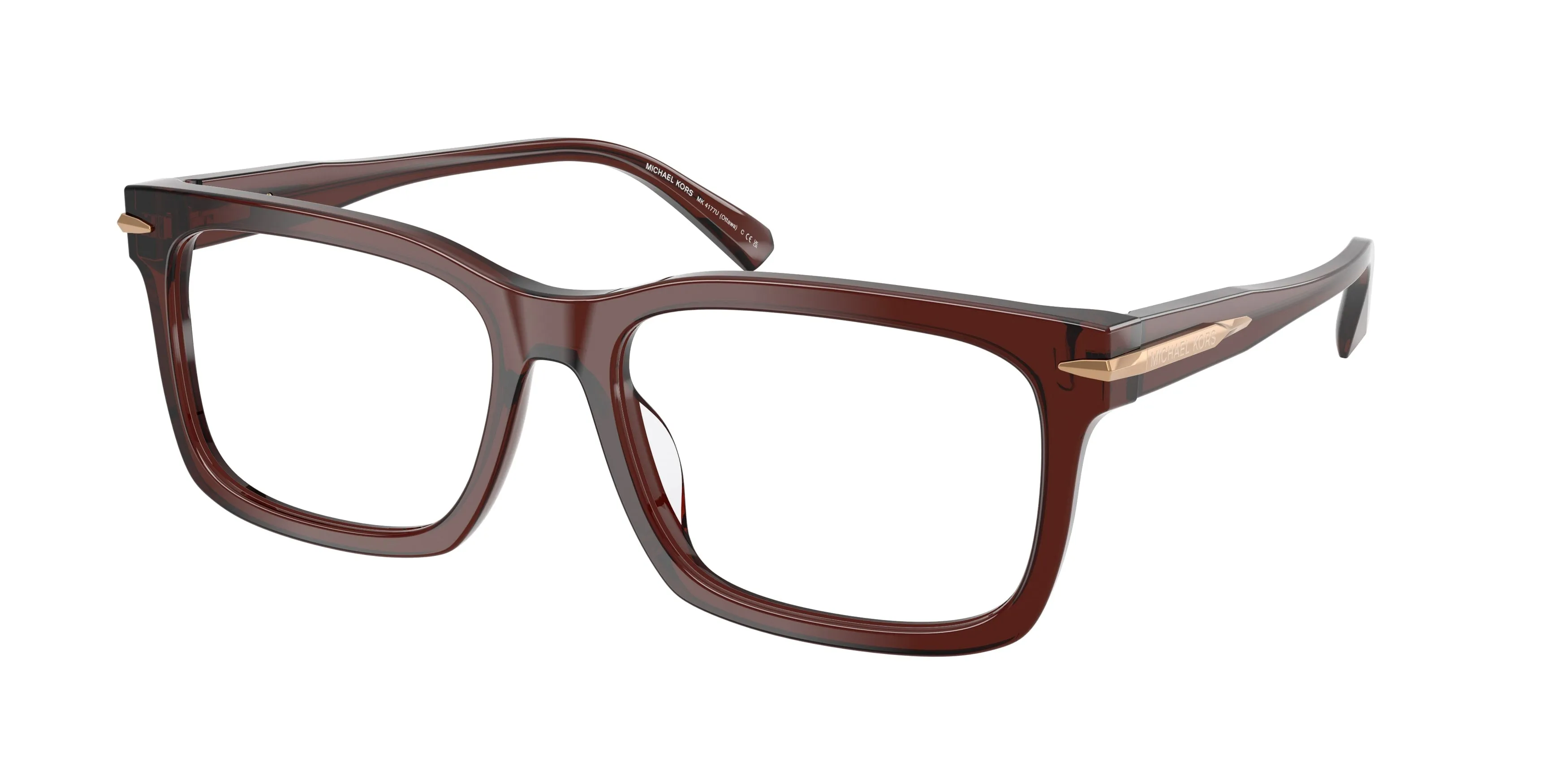 Michael Kors MK4177U OTTAWA 3401 Montature da vista Acetato Marrone Squadrata Normale - immagine 1