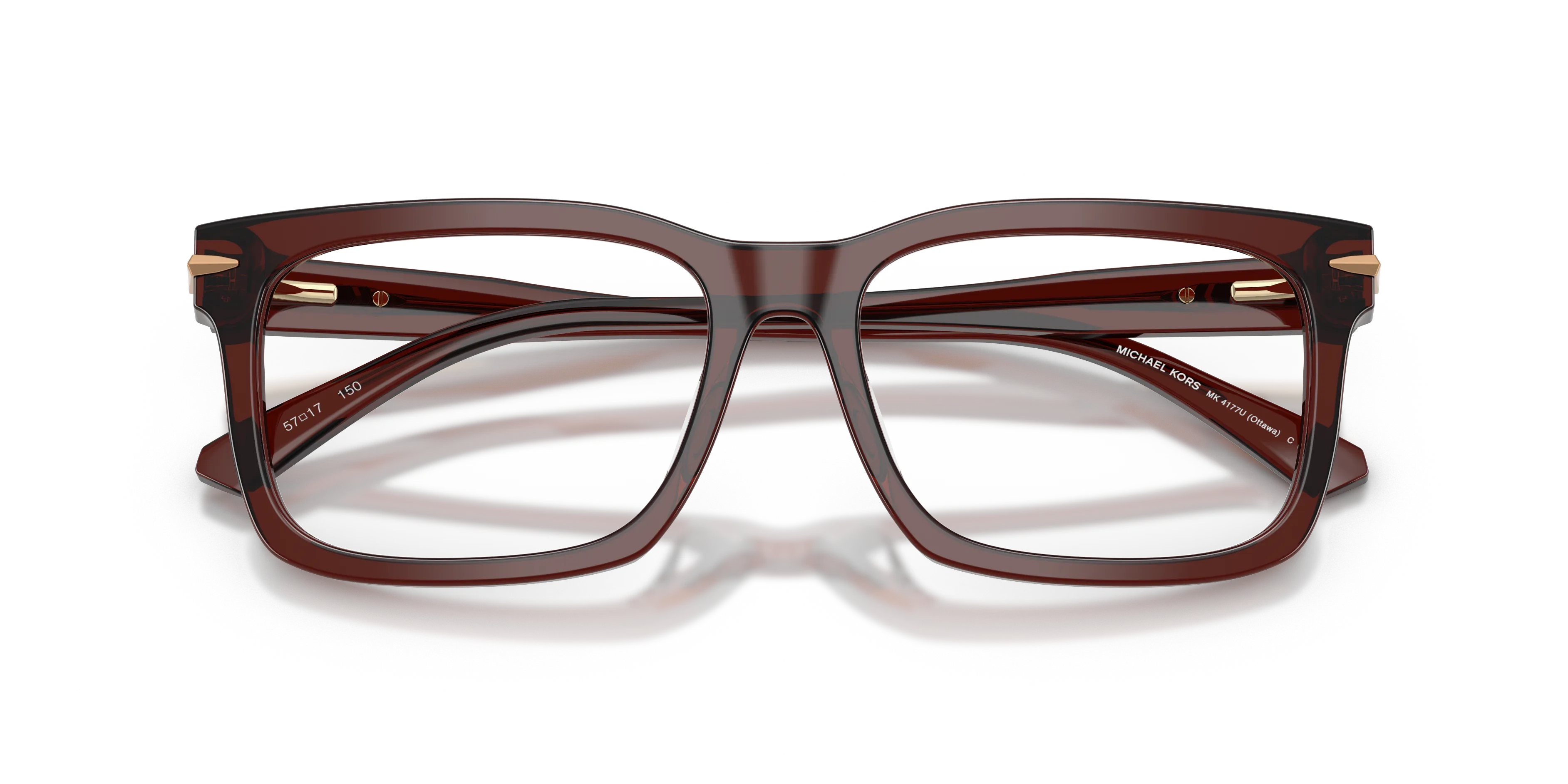 Michael Kors MK4177U OTTAWA 3401 Montature da vista Acetato Marrone Squadrata Normale - immagine 2