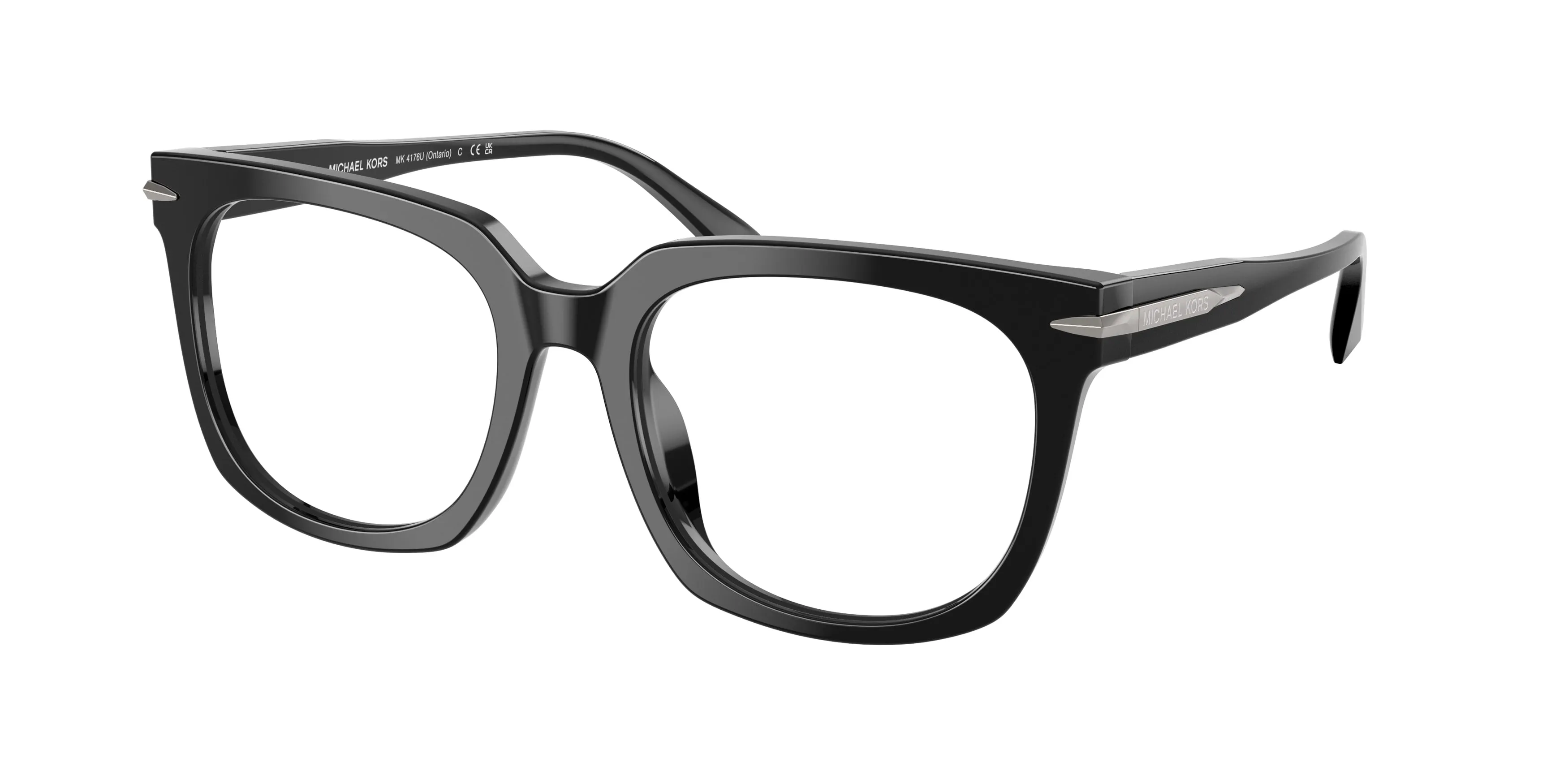 Michael Kors MK4176U ONTARIO 3005 Montature da vista Acetato Nero Squadrata Normale - immagine 1