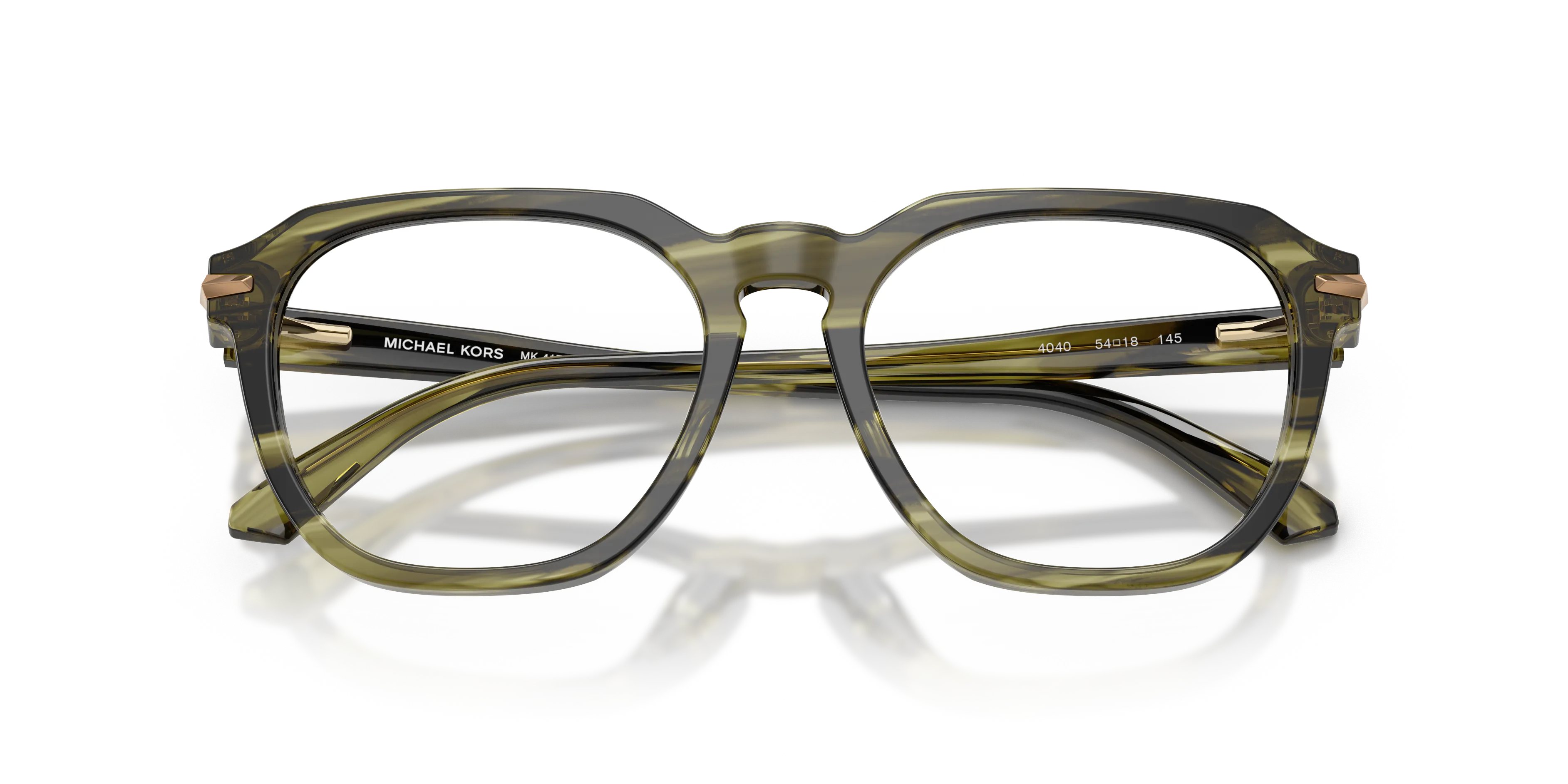 Michael Kors MK4174U WOLF CREEK 4040 Montature da vista Acetato Verde Squadrata Normale - immagine 2