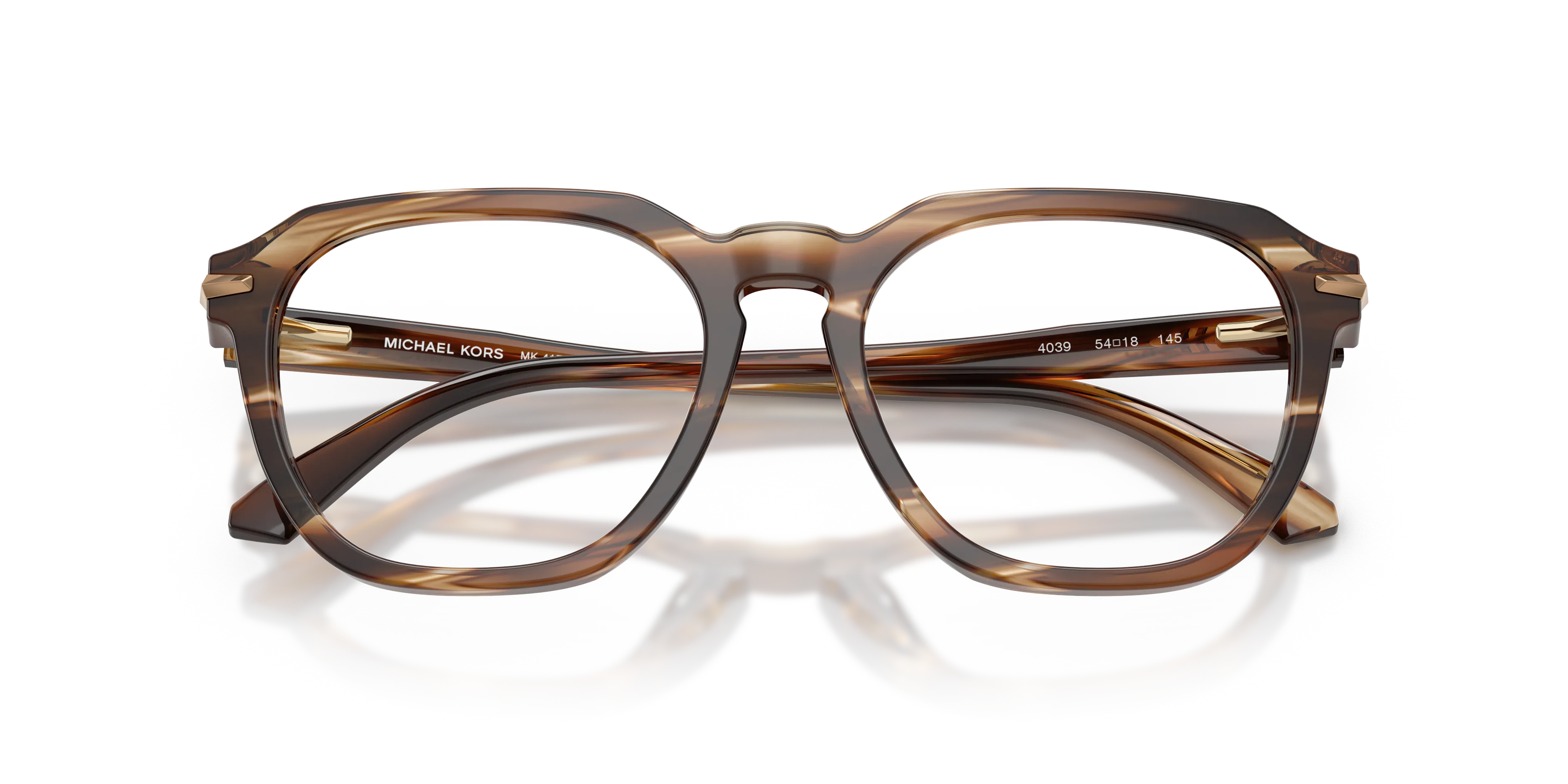 Michael Kors MK4174U WOLF CREEK 4039 Montature da vista Acetato Marrone Squadrata Normale - immagine 2