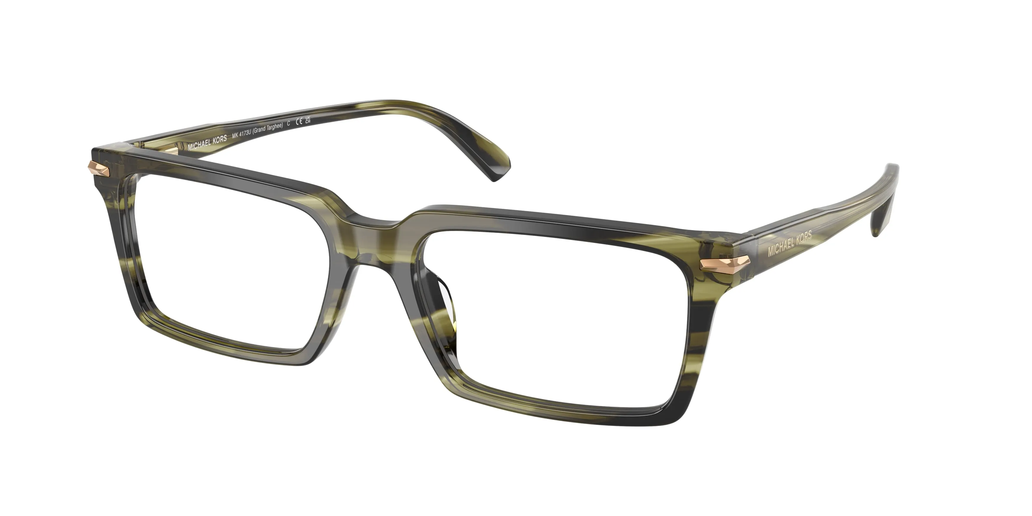 Michael Kors MK4173U GRAND TARGHEE 4040 Montature da vista Acetato Verde Squadrata Normale - immagine 1