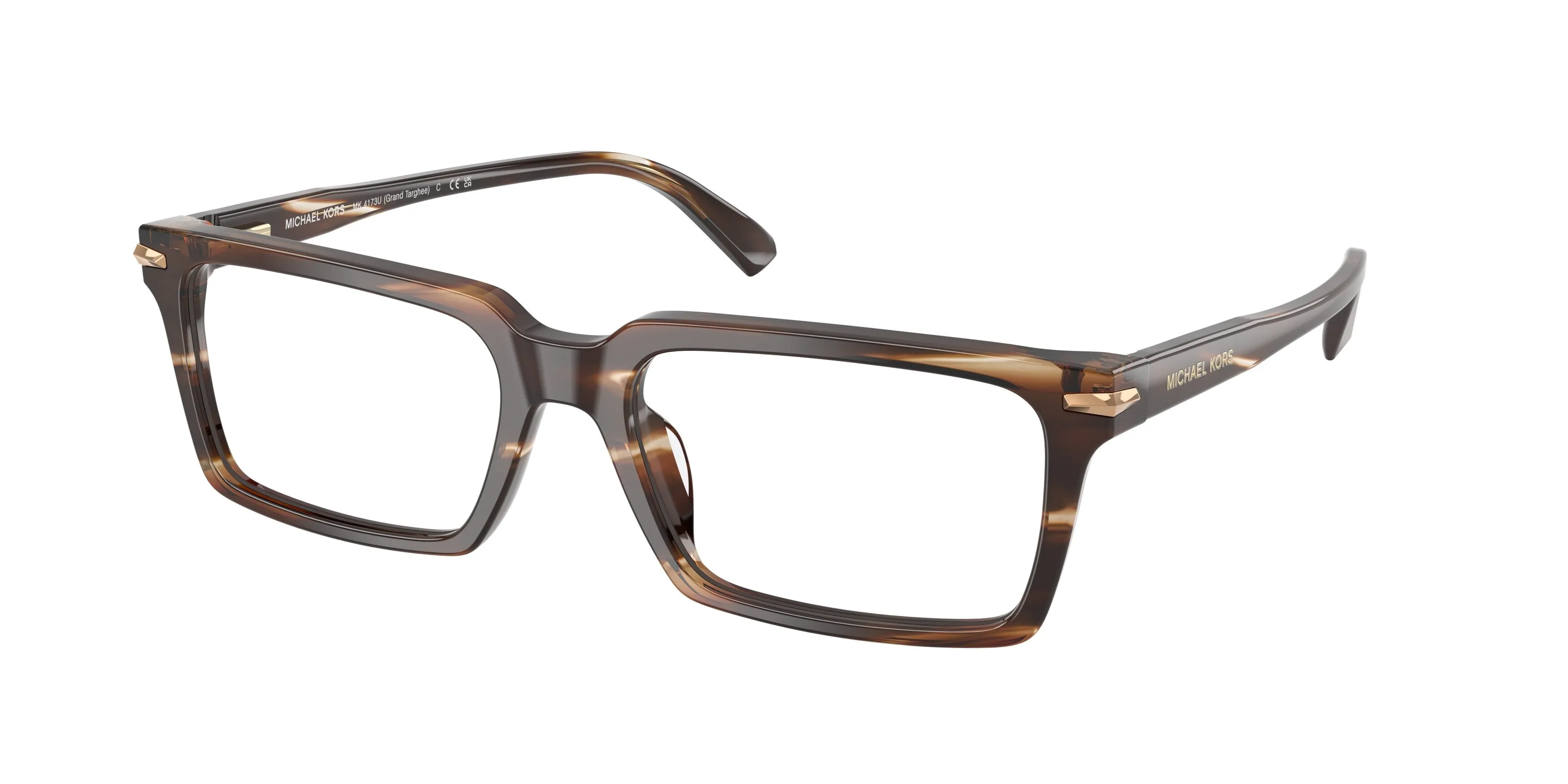 Michael Kors MK4173U GRAND TARGHEE 4039 Montature da vista Acetato Marrone Squadrata Normale - immagine 1