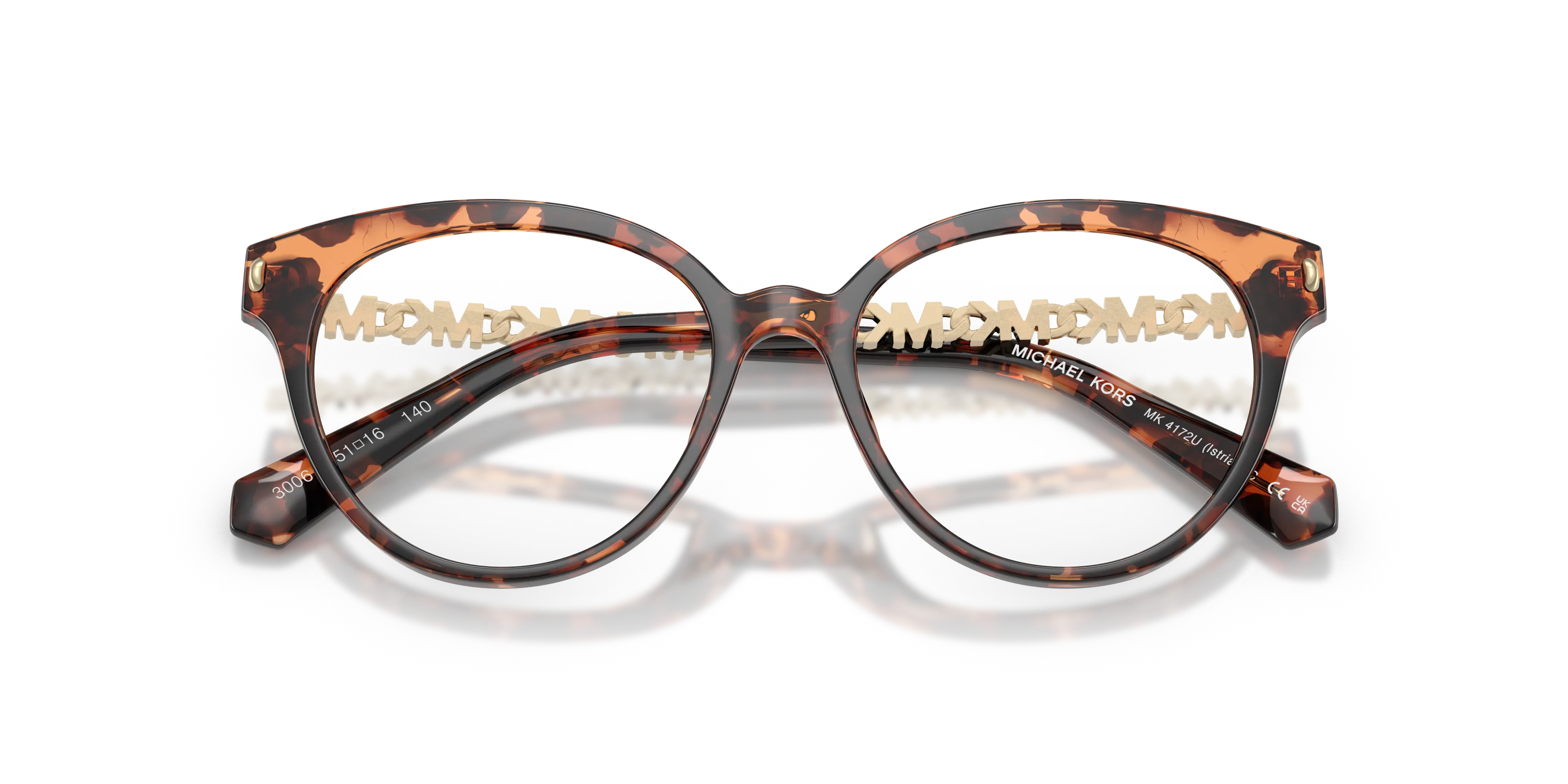 Michael Kors MK4172U ISTRIA 3006 Montature da vista Iniettato Tartaruga Rotonda Normale - immagine 2