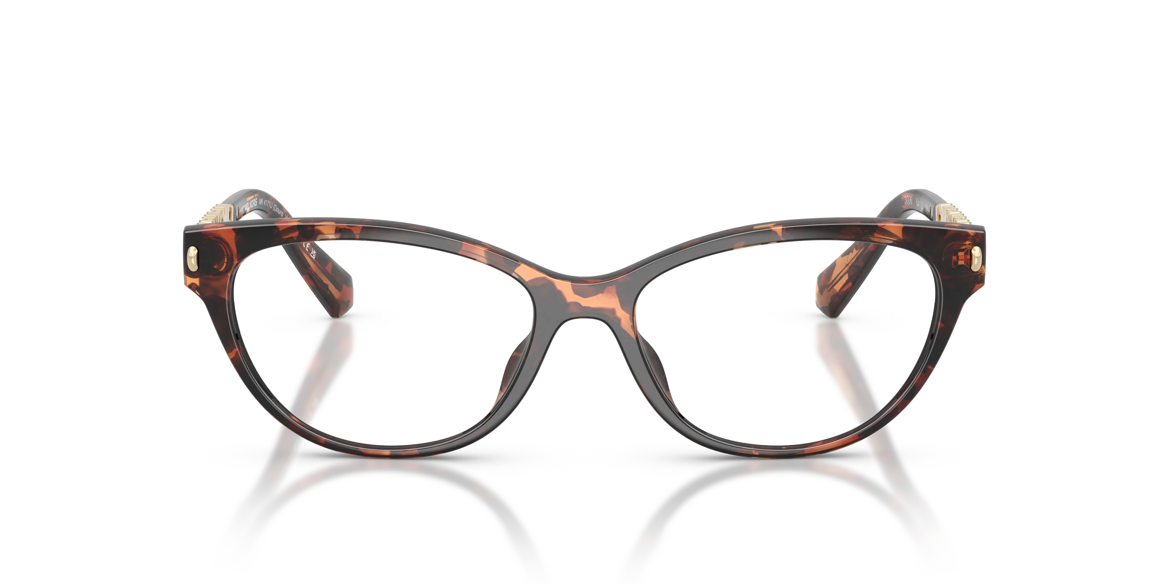 Michael Kors MK4171U DOURO VALLEY 3006 Montature da vista Iniettato Tartaruga Cat Eye Normale - immagine 3