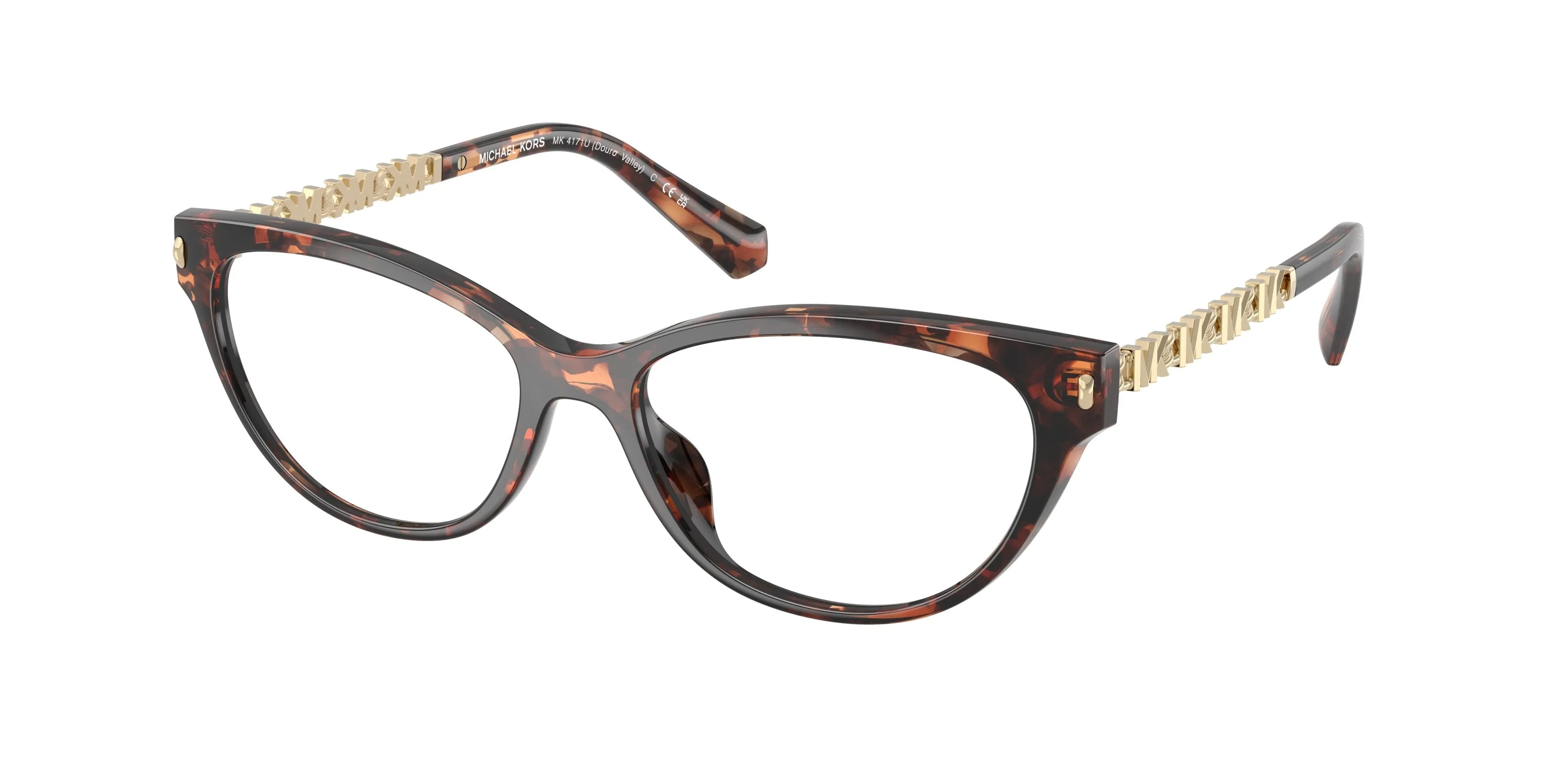 Michael Kors MK4171U DOURO VALLEY 3006 Montature da vista Iniettato Tartaruga Cat Eye Normale - immagine 1