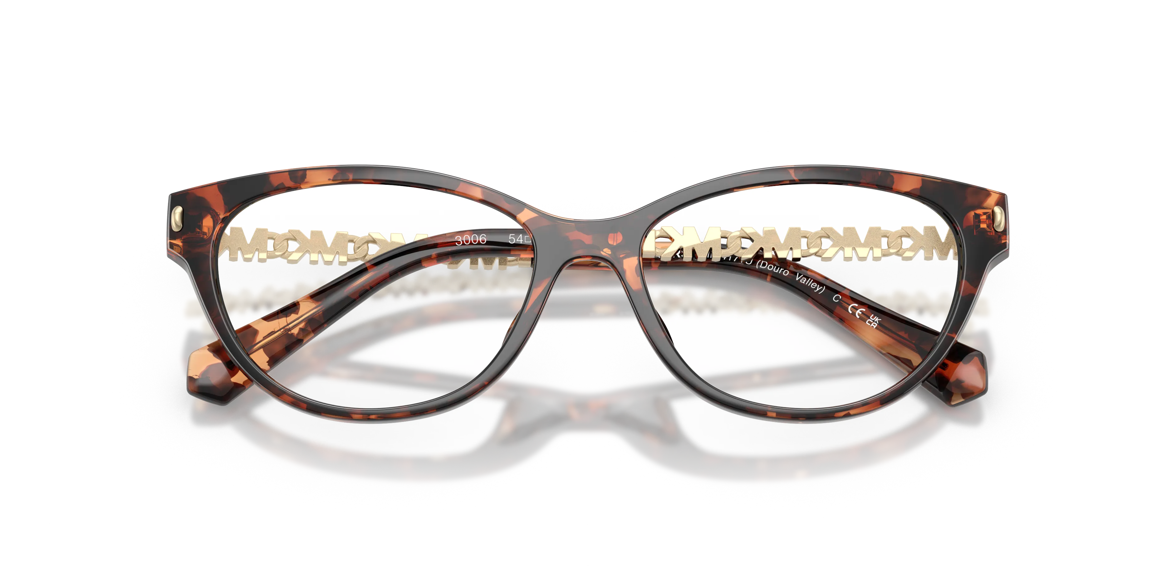 Michael Kors MK4171U DOURO VALLEY 3006 Montature da vista Iniettato Tartaruga Cat Eye Normale - immagine 2