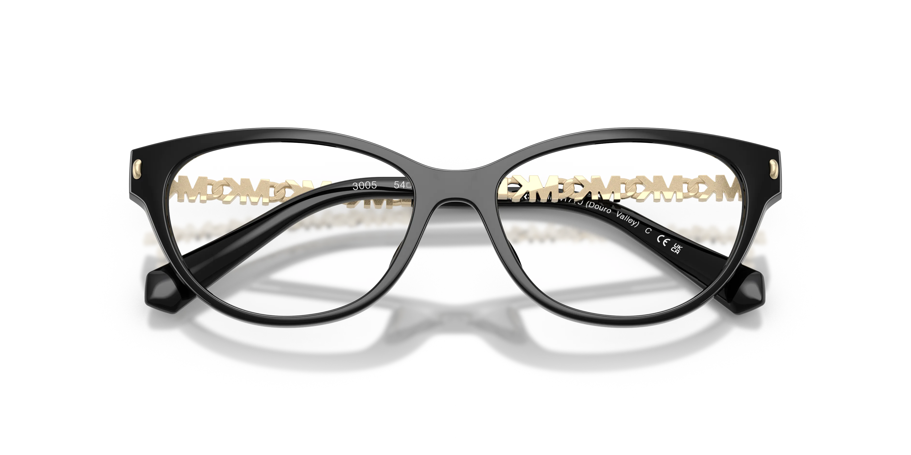 Michael Kors MK4171U DOURO VALLEY 3005 Montature da vista Iniettato Nero Cat Eye Normale - immagine 2