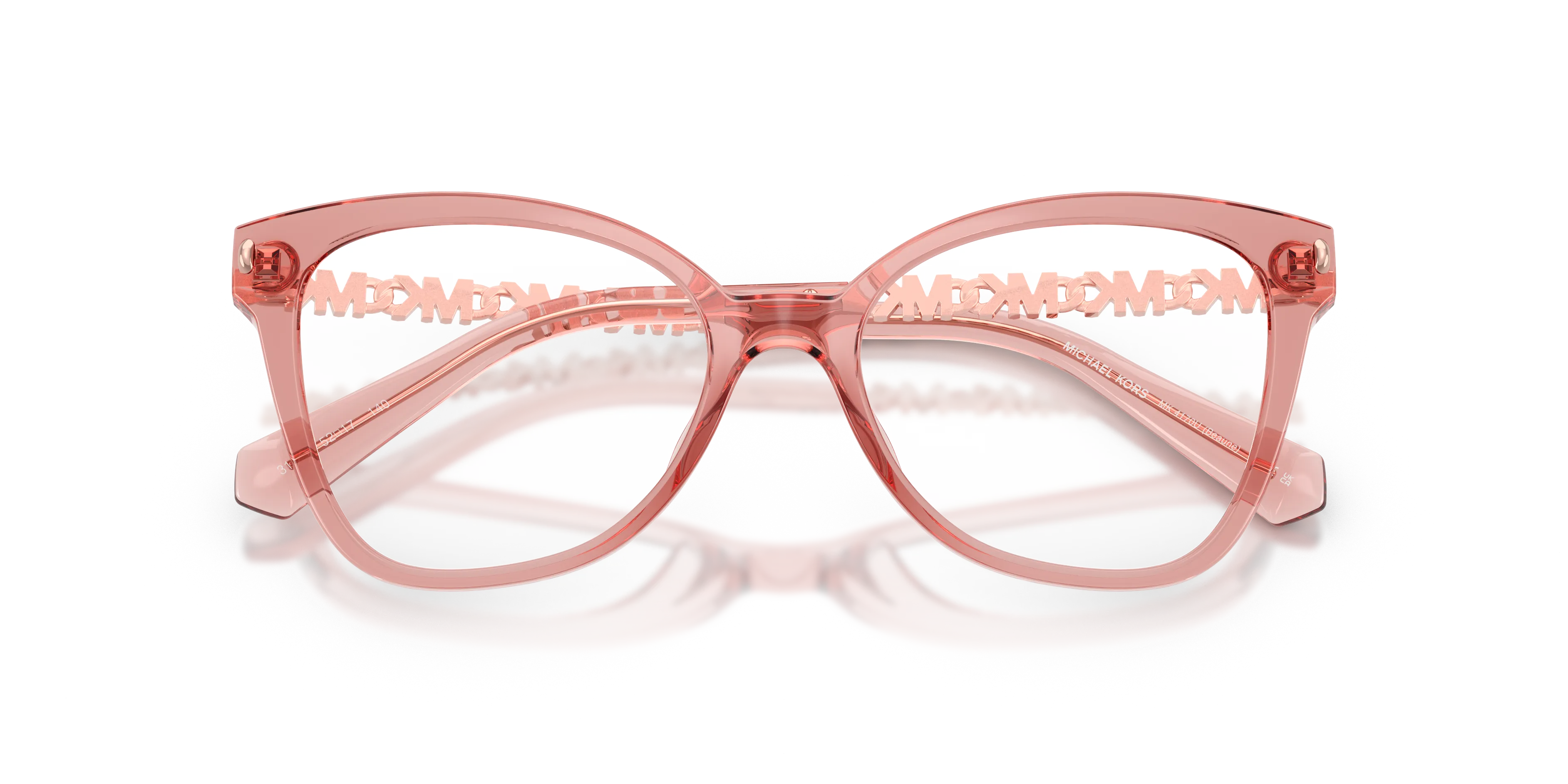 Michael Kors MK4170U BEAUNE 3101 Montature da vista Iniettato Rosa Farfalla Normale - immagine 2
