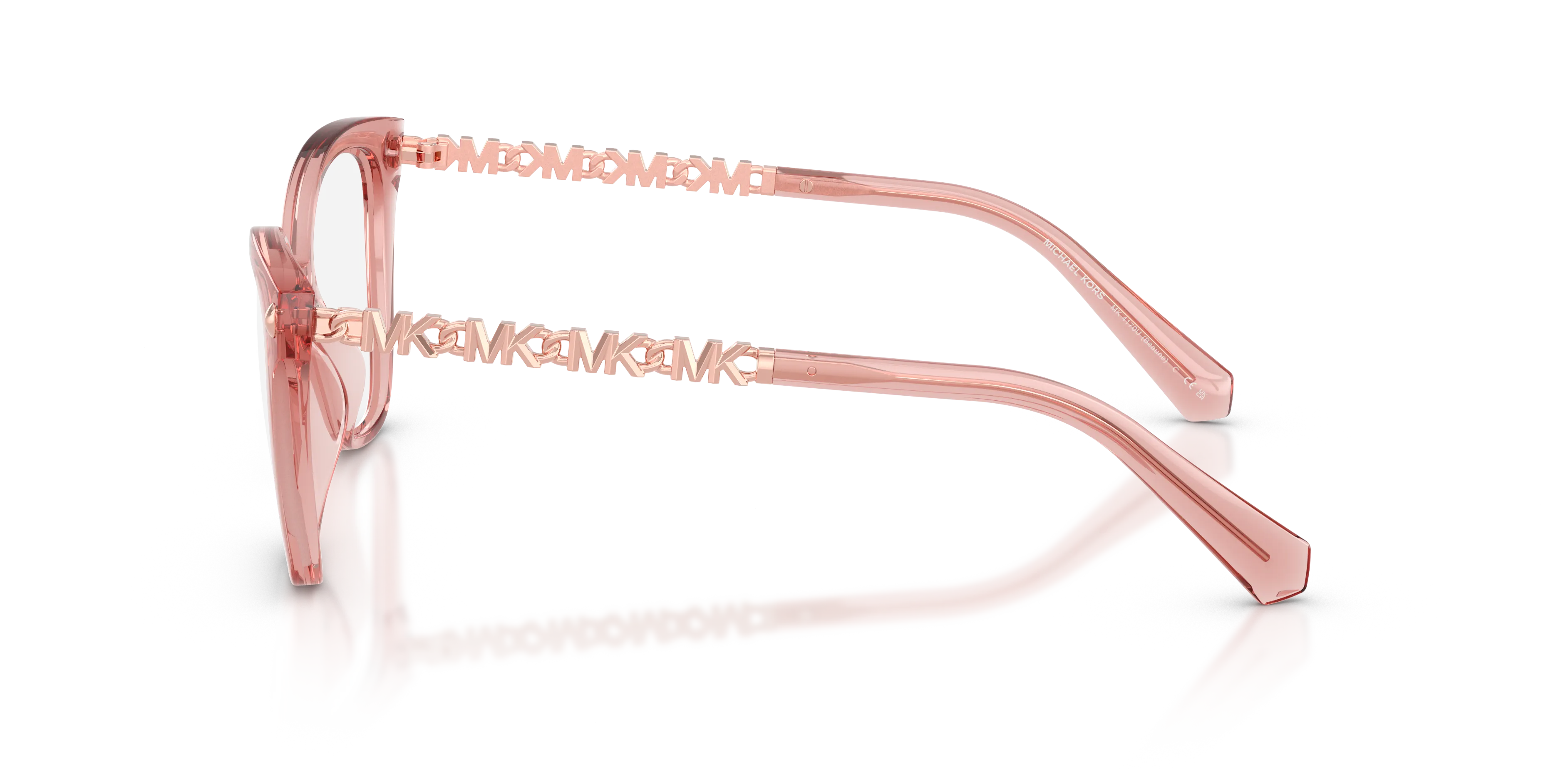 Michael Kors MK4170U BEAUNE 3101 Montature da vista Iniettato Rosa Farfalla Normale - immagine 4