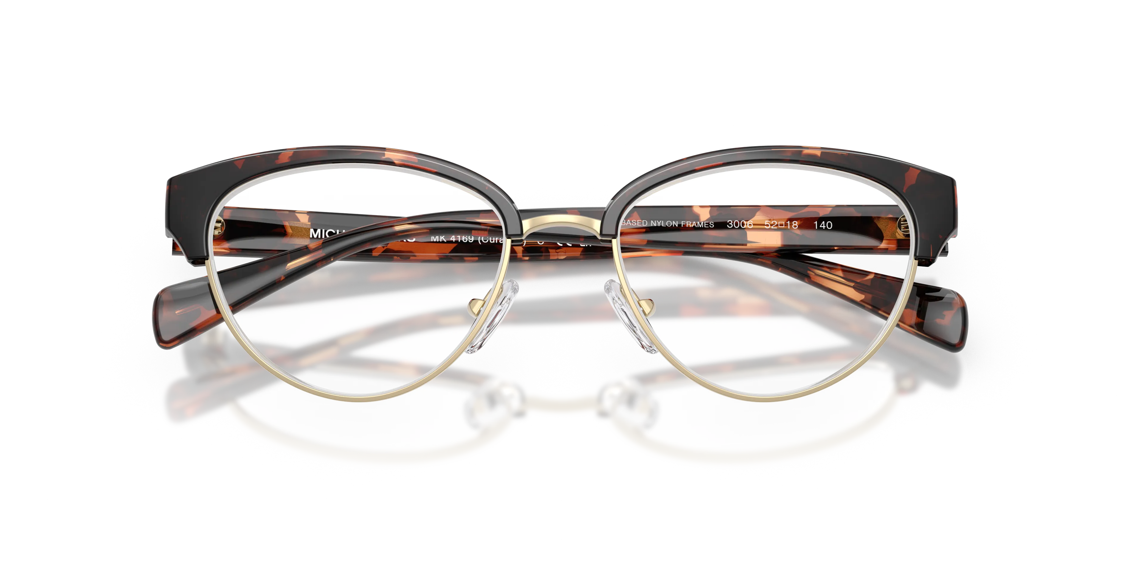 Michael Kors MK4169 CURACAO 3006 Montature da vista Iniettato Tartaruga Cat Eye Normale - immagine 2