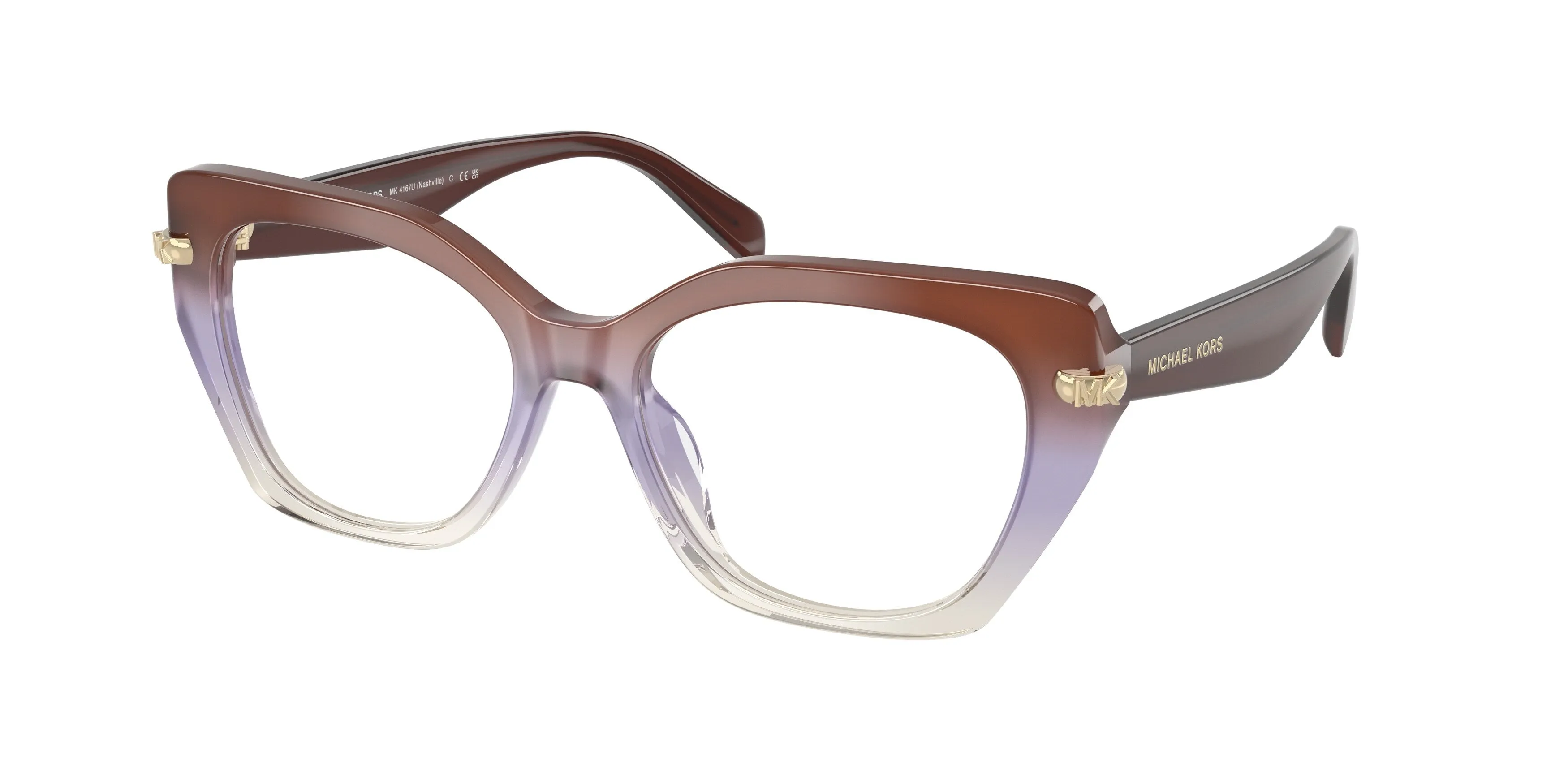 Michael Kors MK4167U NASHVILLE 4036 Montature da vista Acetato Rosso Geometrica Normale - immagine 1
