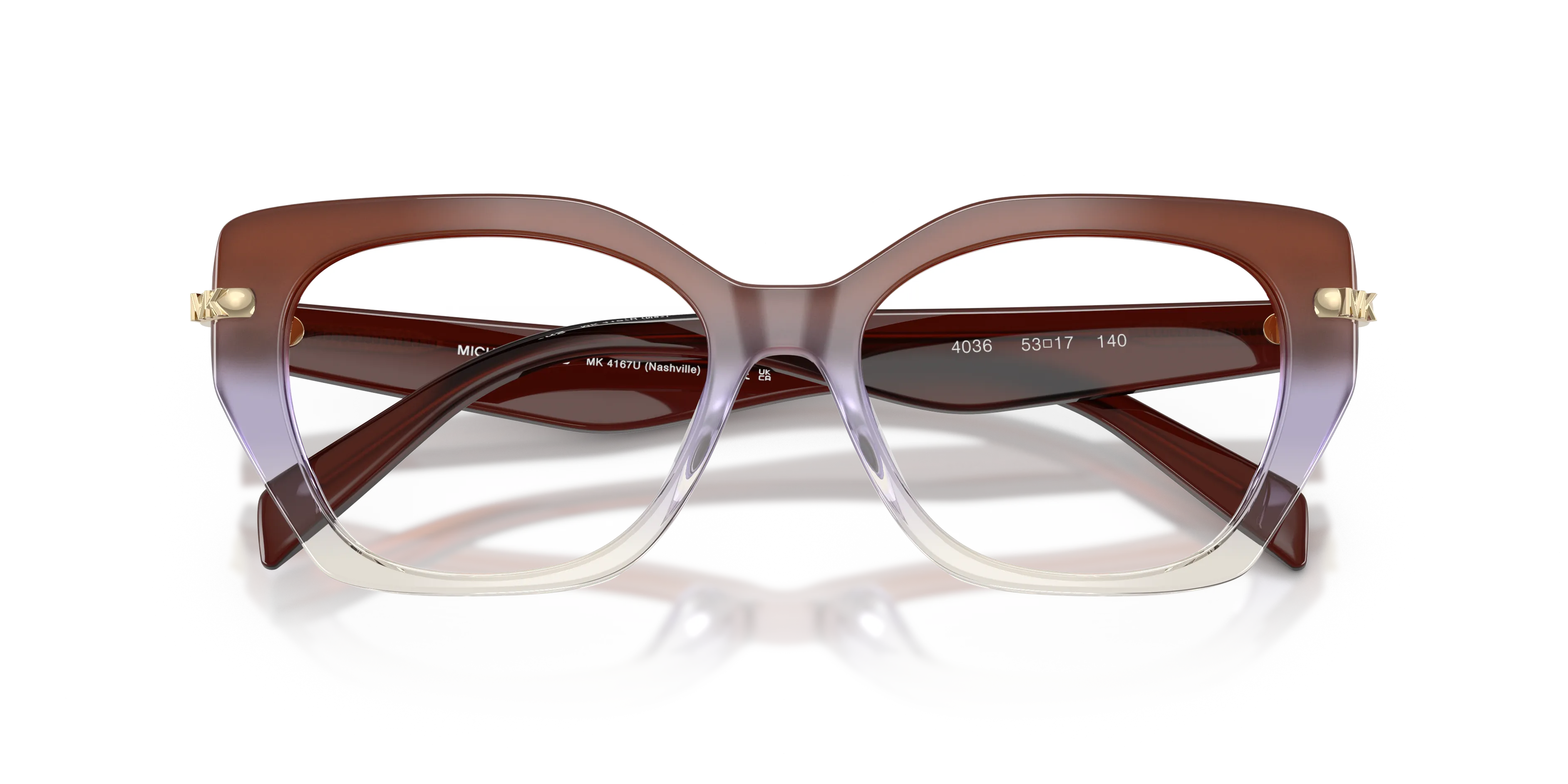 Michael Kors MK4167U NASHVILLE 4036 Montature da vista Acetato Rosso Geometrica Normale - immagine 2