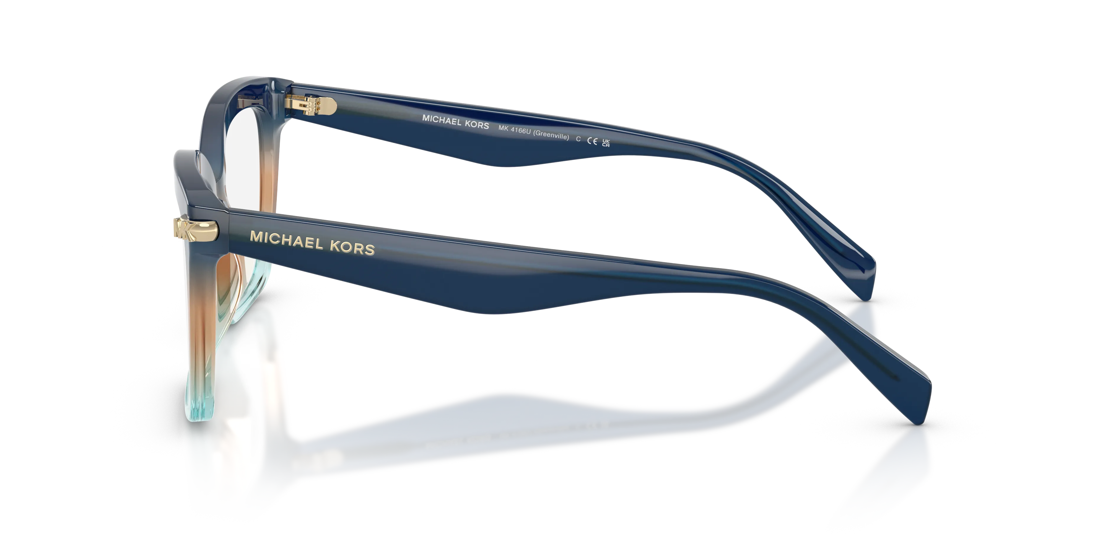 Michael Kors MK4166U GREENVILLE 4037 Montature da vista Acetato Blu Squadrata Normale - immagine 4