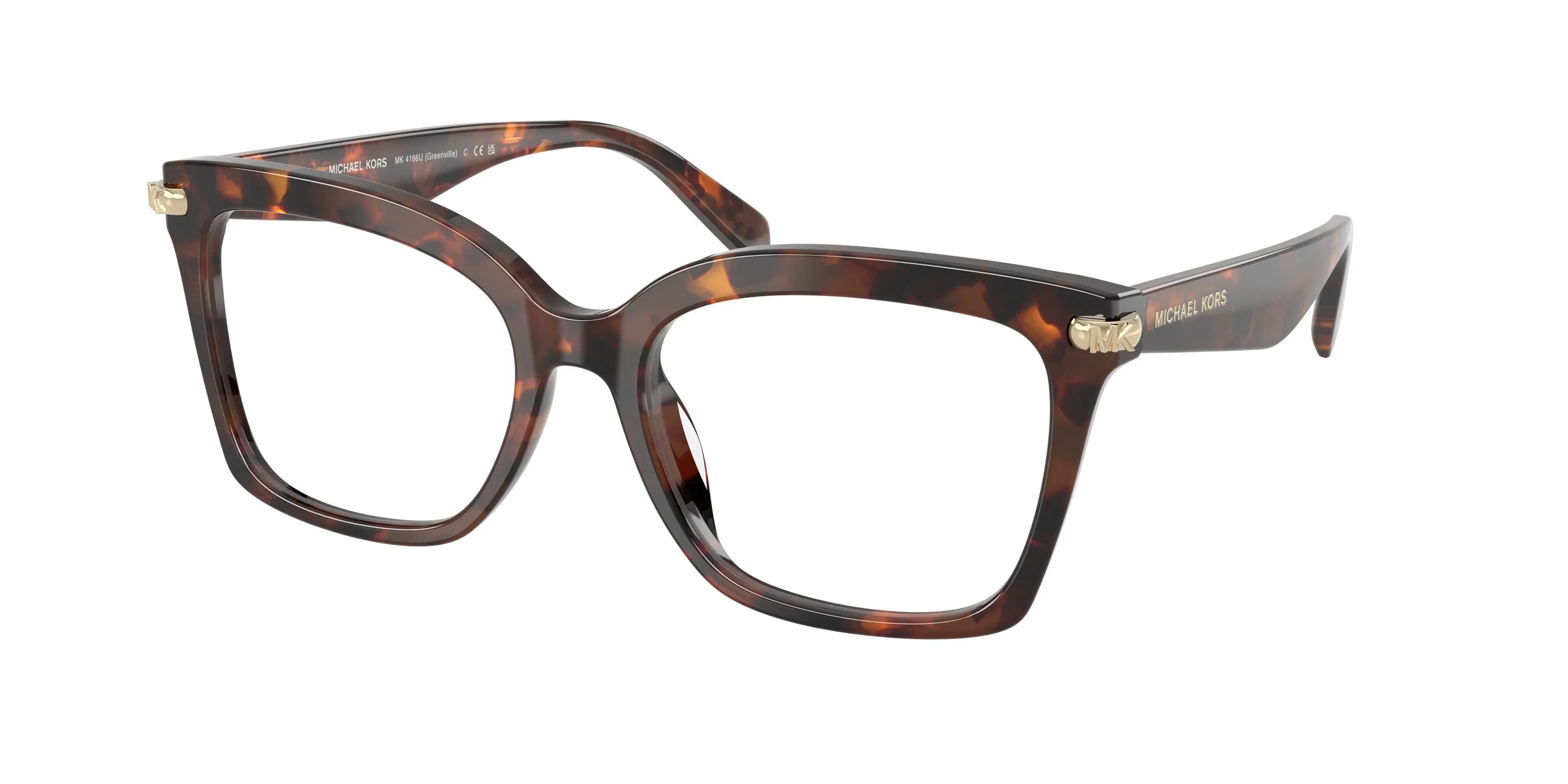Michael Kors MK4166U GREENVILLE 4031 Montature da vista Acetato Tartaruga Squadrata Normale - immagine 1