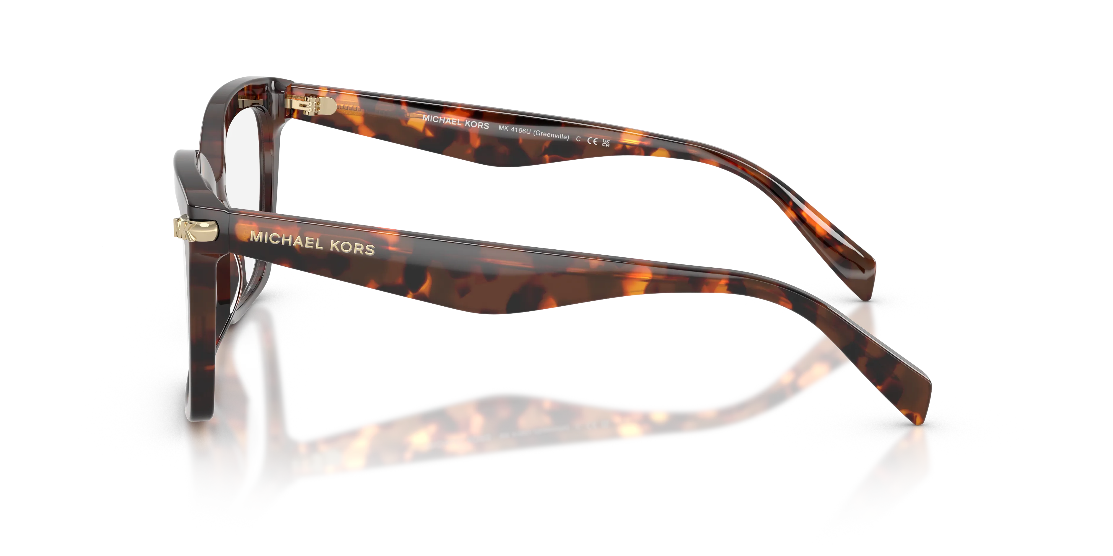 Michael Kors MK4166U GREENVILLE 4031 Montature da vista Acetato Tartaruga Squadrata Normale - immagine 3