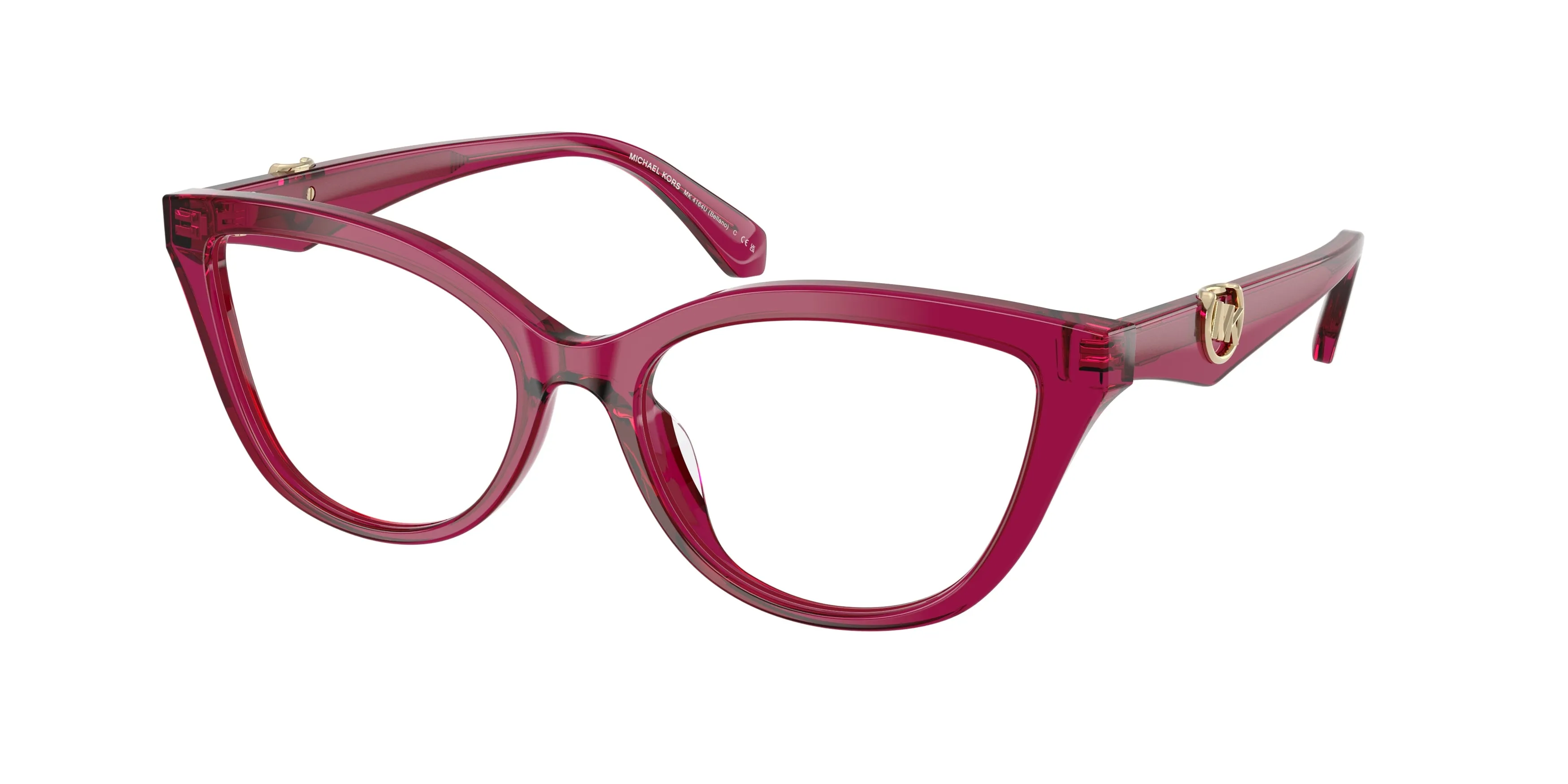 Michael Kors MK4164U BELLANO 4032 Montature da vista Acetato Viola Cat Eye Normale - immagine 1