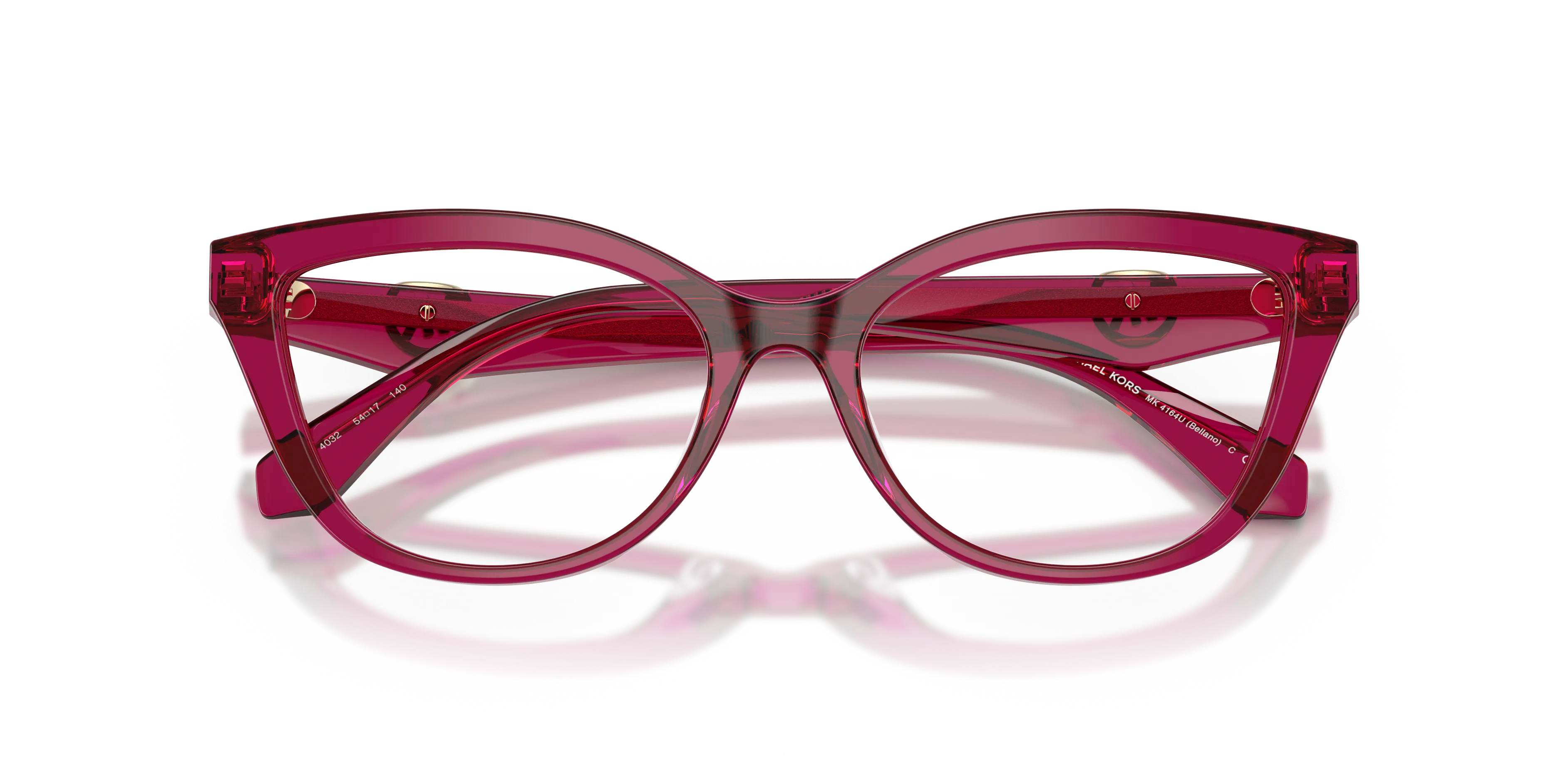 Michael Kors MK4164U BELLANO 4032 Montature da vista Acetato Viola Cat Eye Normale - immagine 2
