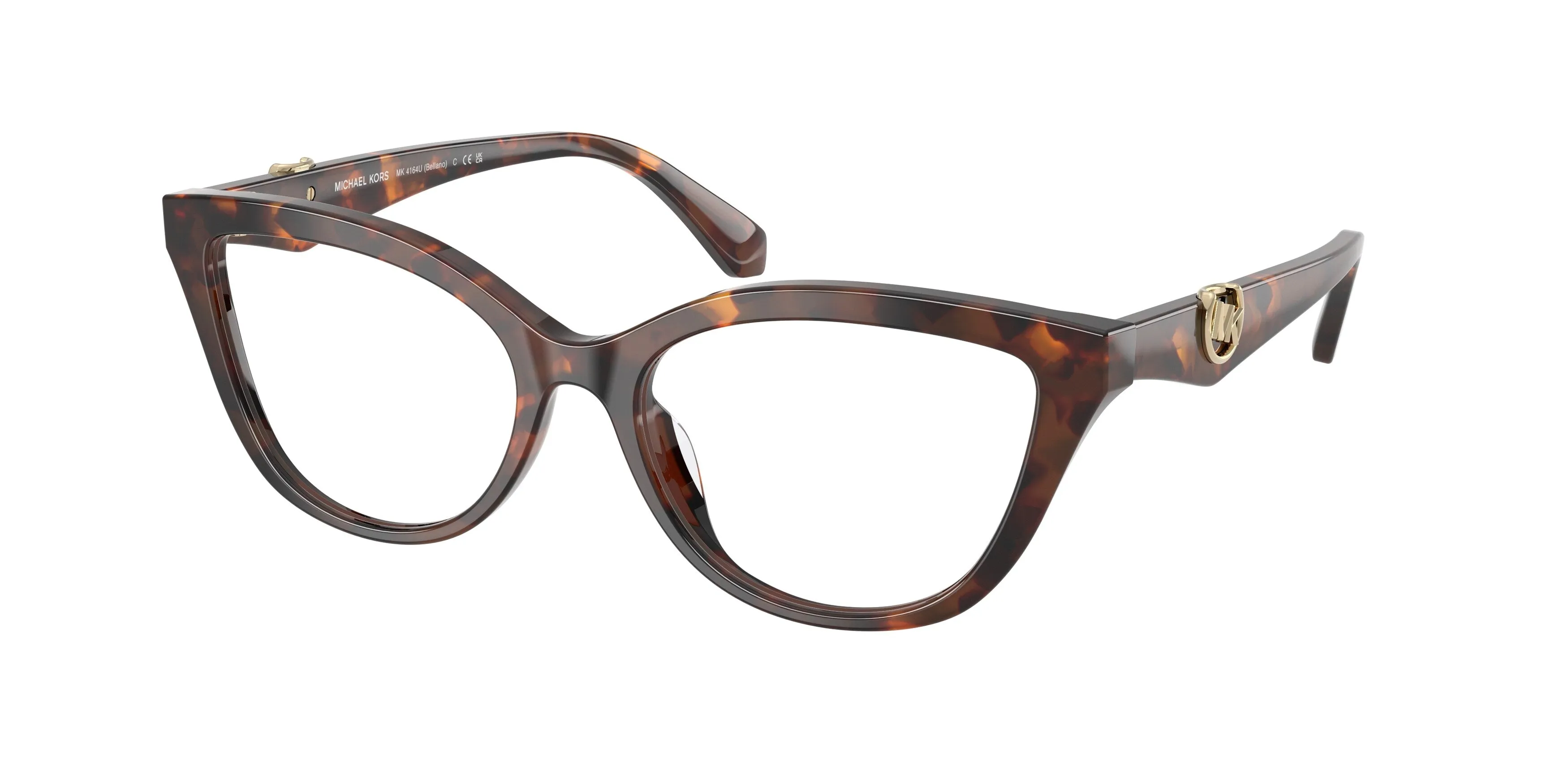 Michael Kors MK4164U BELLANO 4031 Montature da vista Acetato Tartaruga Cat Eye Normale - immagine 1