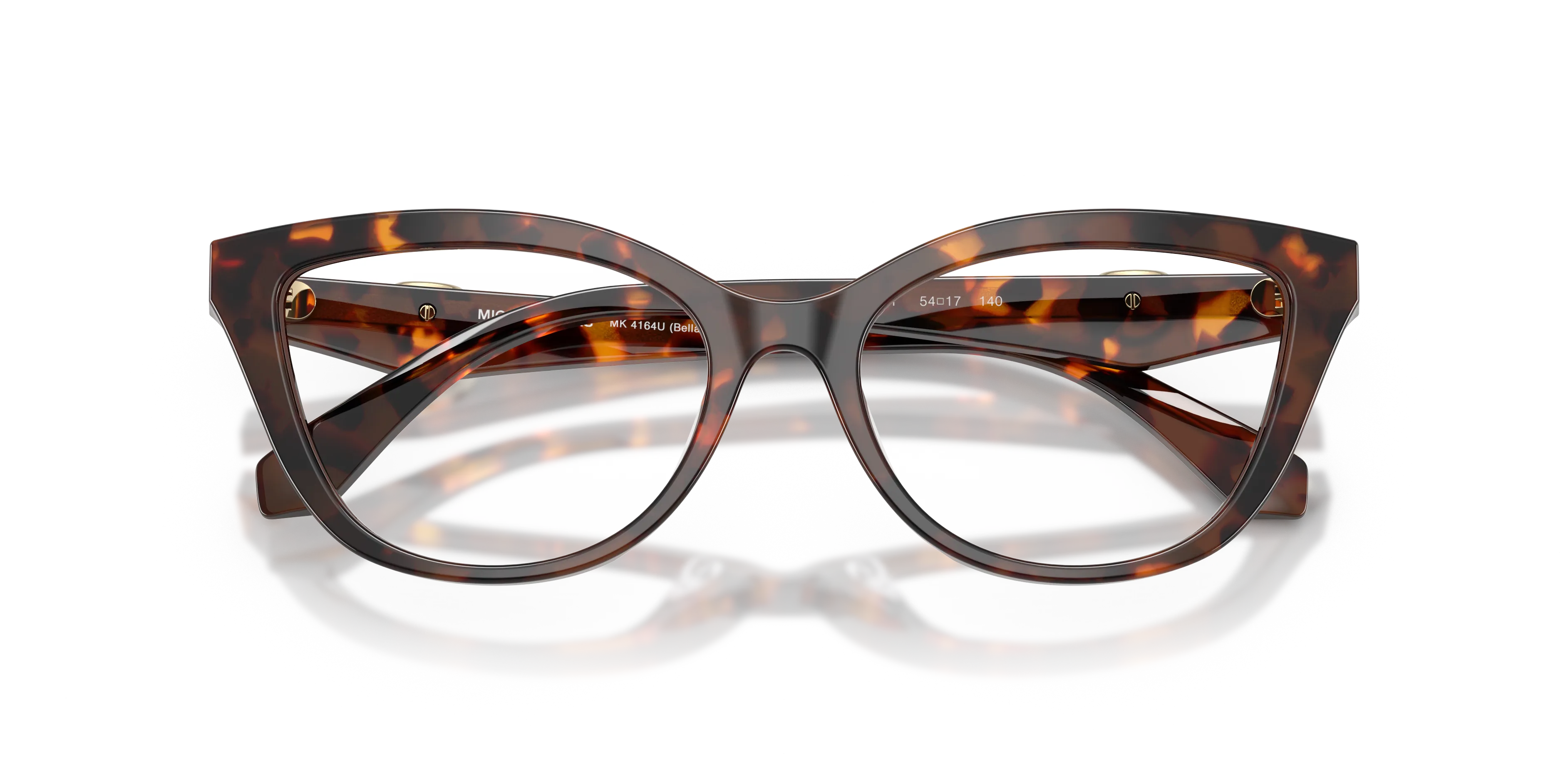 Michael Kors MK4164U BELLANO 4031 Montature da vista Acetato Tartaruga Cat Eye Normale - immagine 2