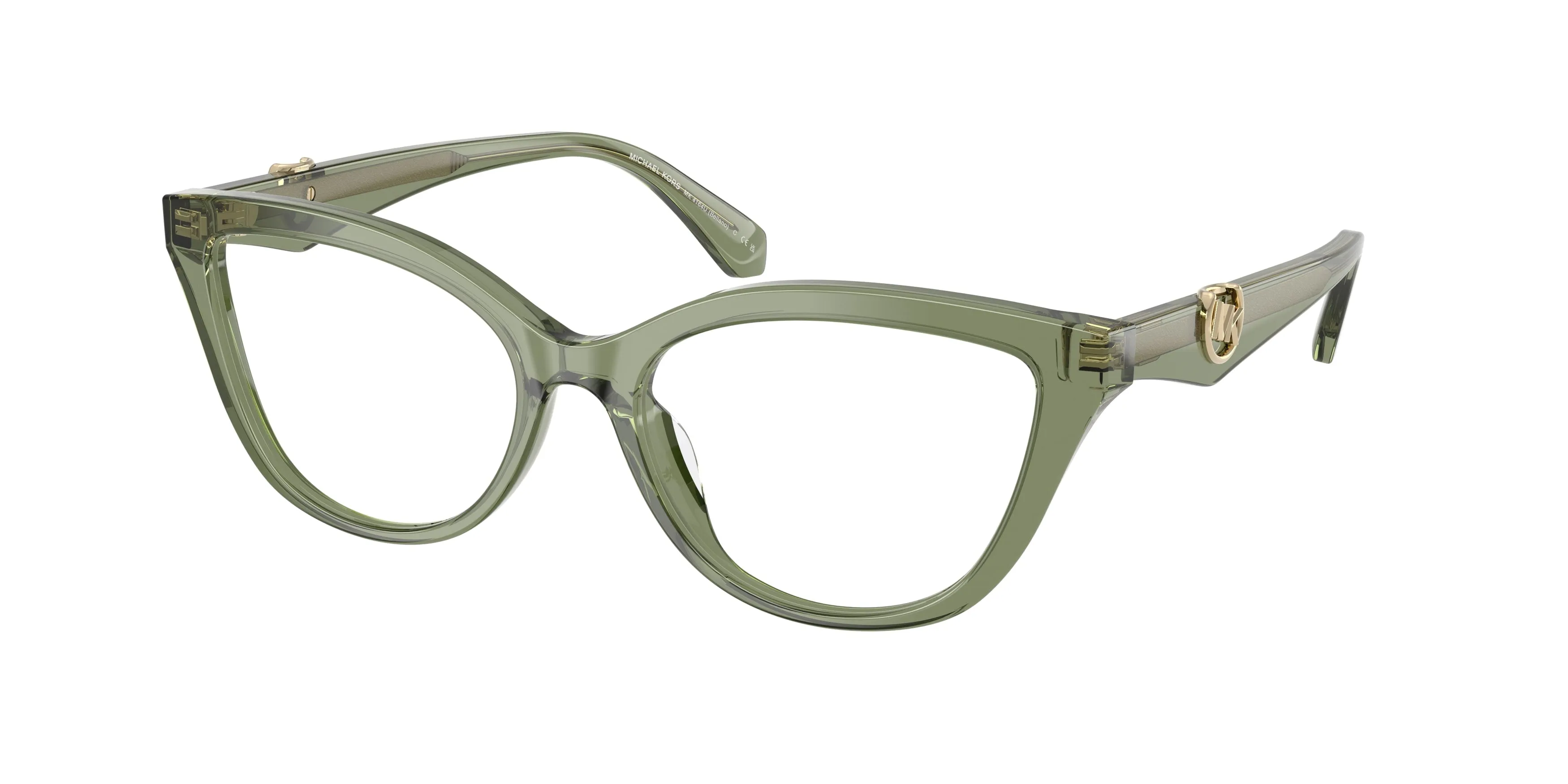 Michael Kors MK4164U BELLANO 3961 Montature da vista Acetato Verde Cat Eye Normale - immagine 1