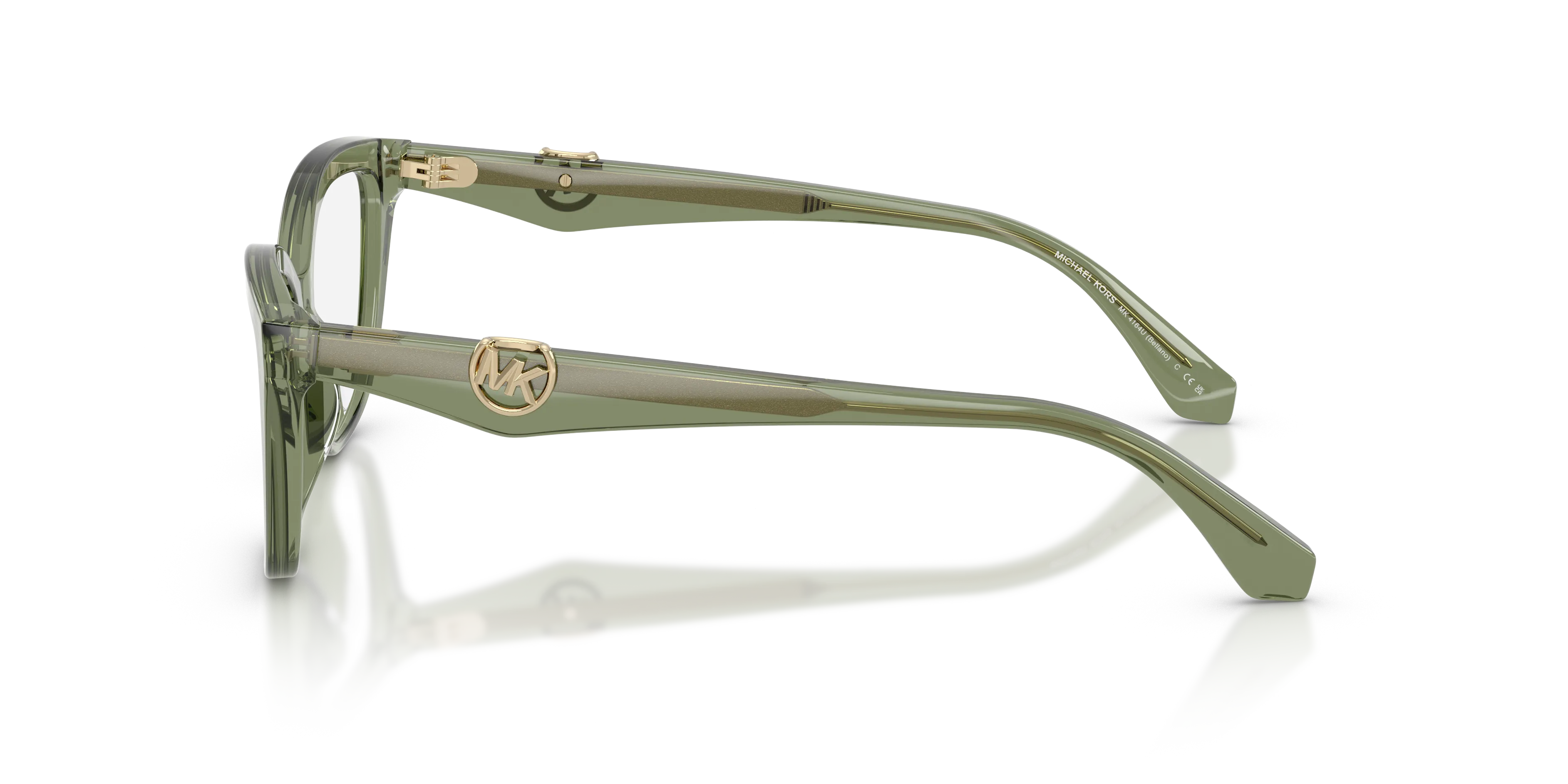 Michael Kors MK4164U BELLANO 3961 Montature da vista Acetato Verde Cat Eye Normale - immagine 4