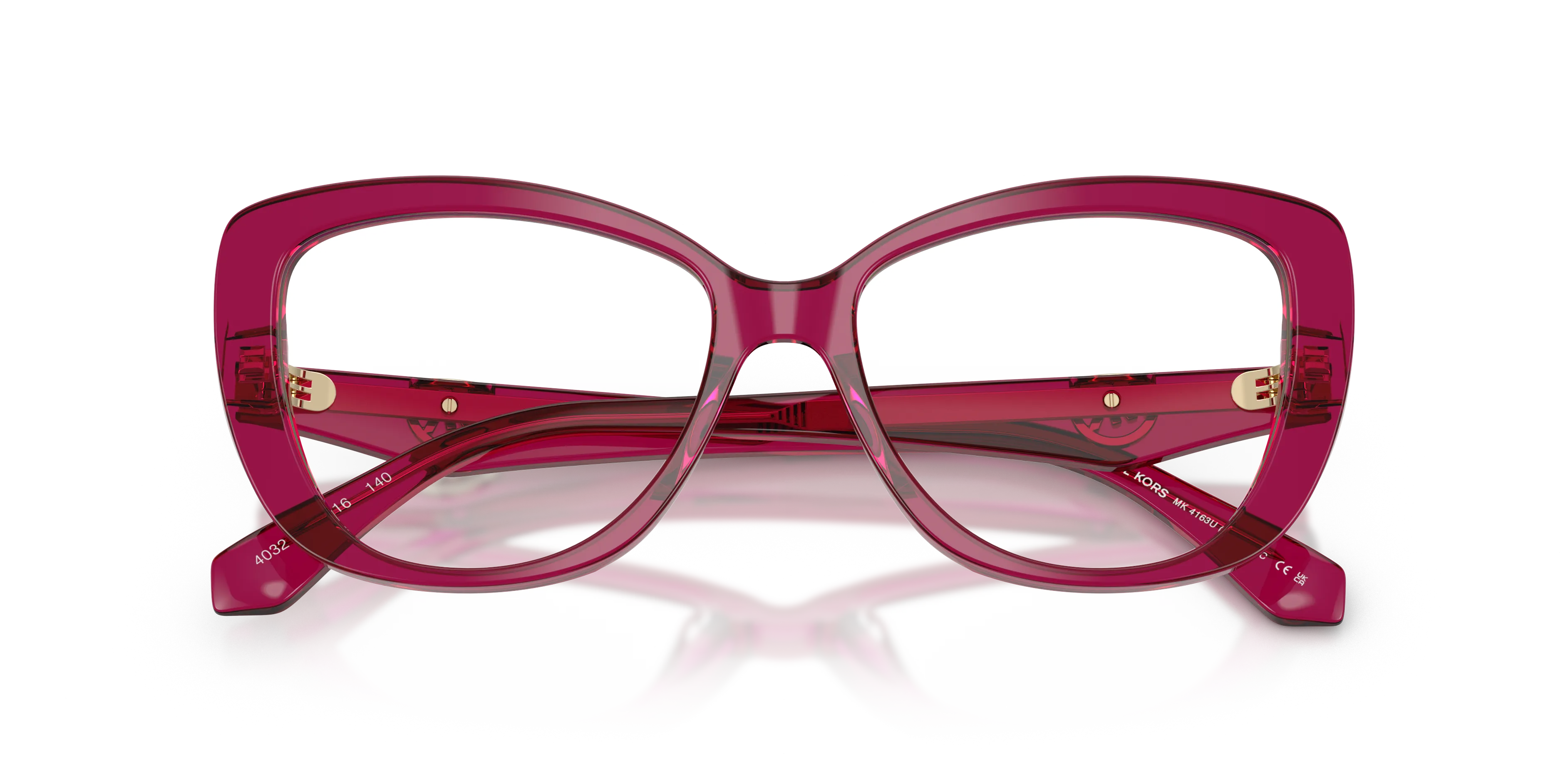 Michael Kors MK4163U DERVIO 4032 Montature da vista Acetato Viola Farfalla Normale - immagine 2