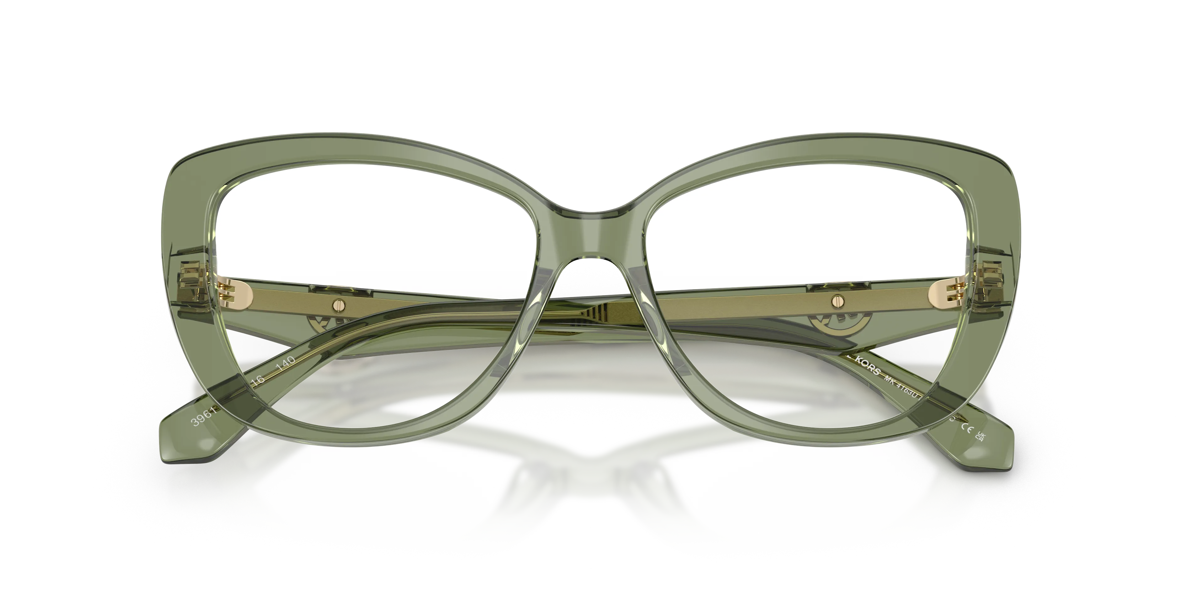 Michael Kors MK4163U DERVIO 3961 Montature da vista Acetato Verde Farfalla Normale - immagine 2