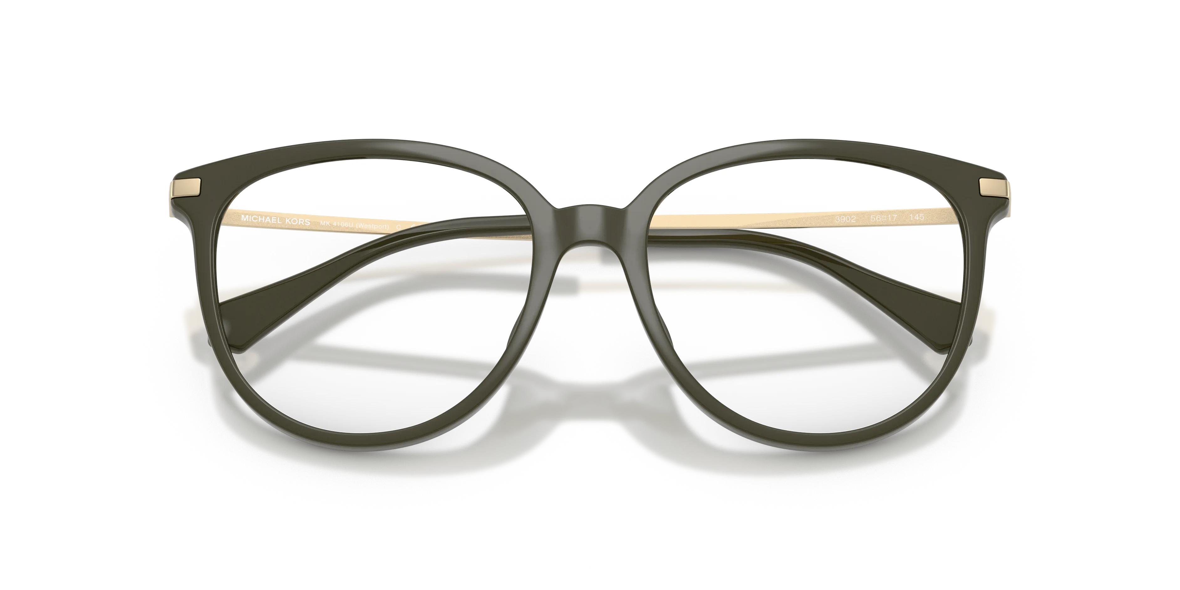 Michael Kors MK4106U WESTPORT 3902 Montature da vista Iniettato Verde Rotonda Normale - immagine 2