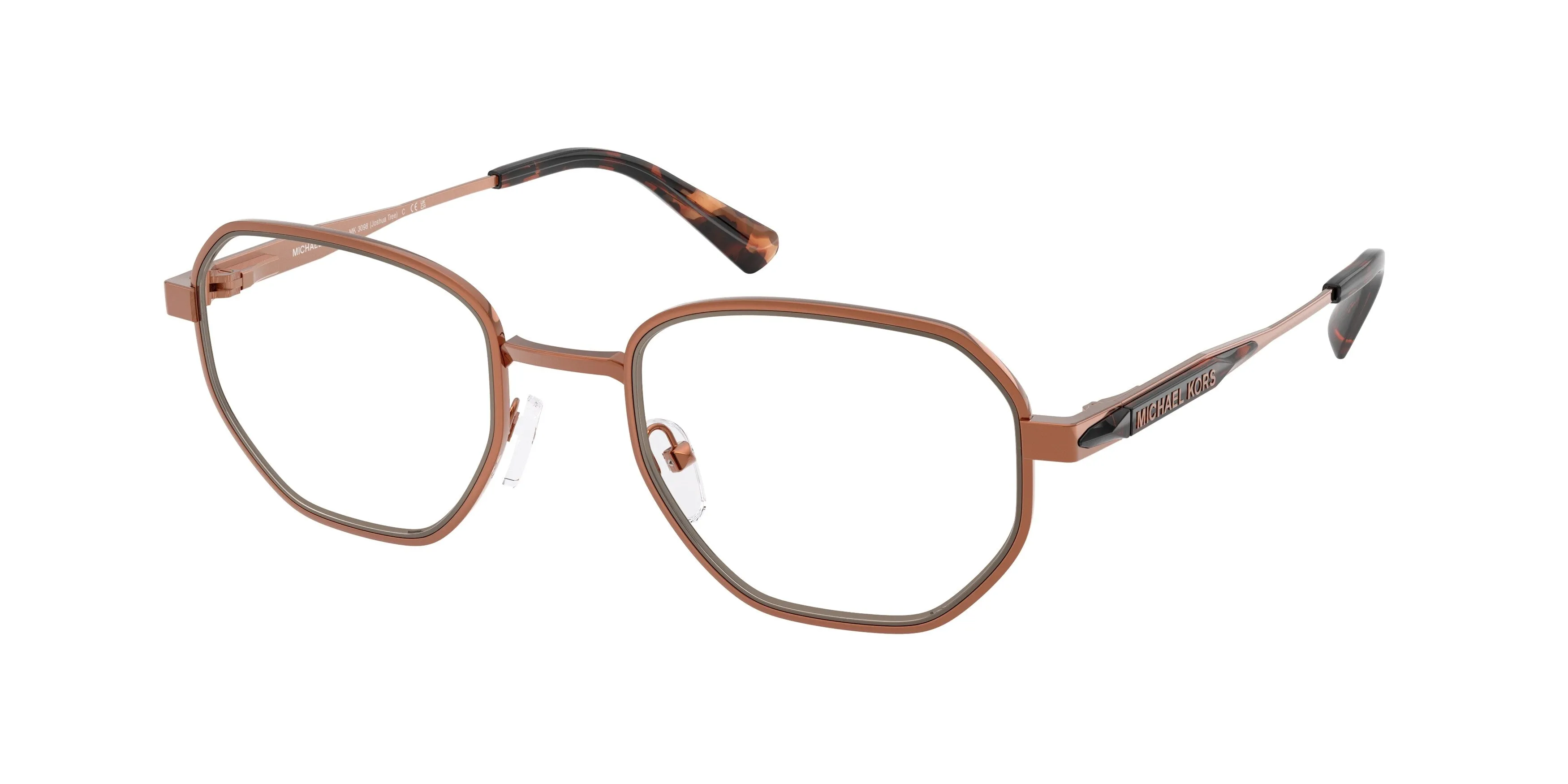 Michael Kors MK3098 JOSHUA TREE 1900 Montature da vista Metallo Bronzo Geometrica Normale - immagine 1