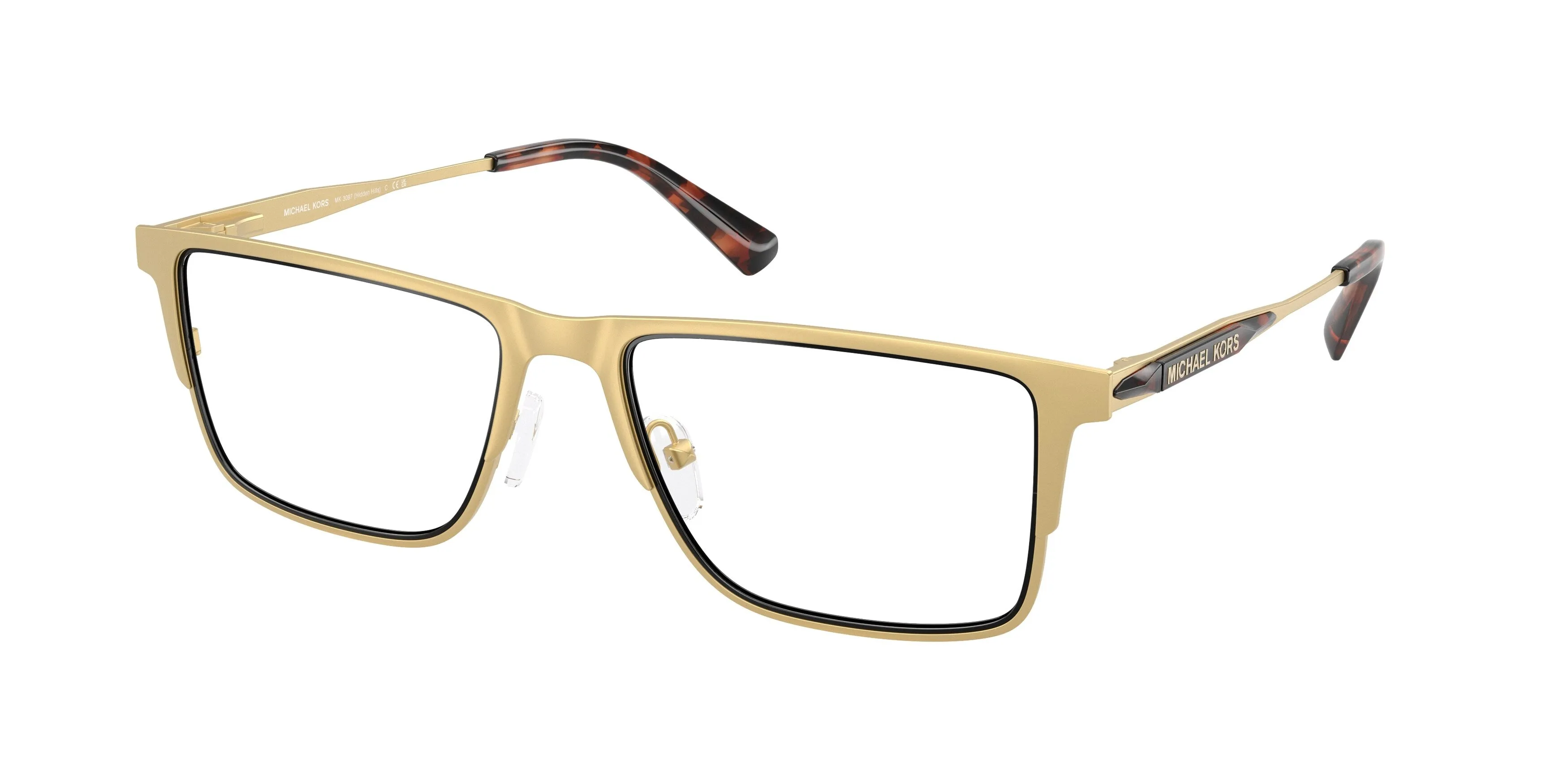 Michael Kors MK3097 HIDDEN HILLS 1908 Montature da vista Metallo Giallo Squadrata Normale - immagine 1