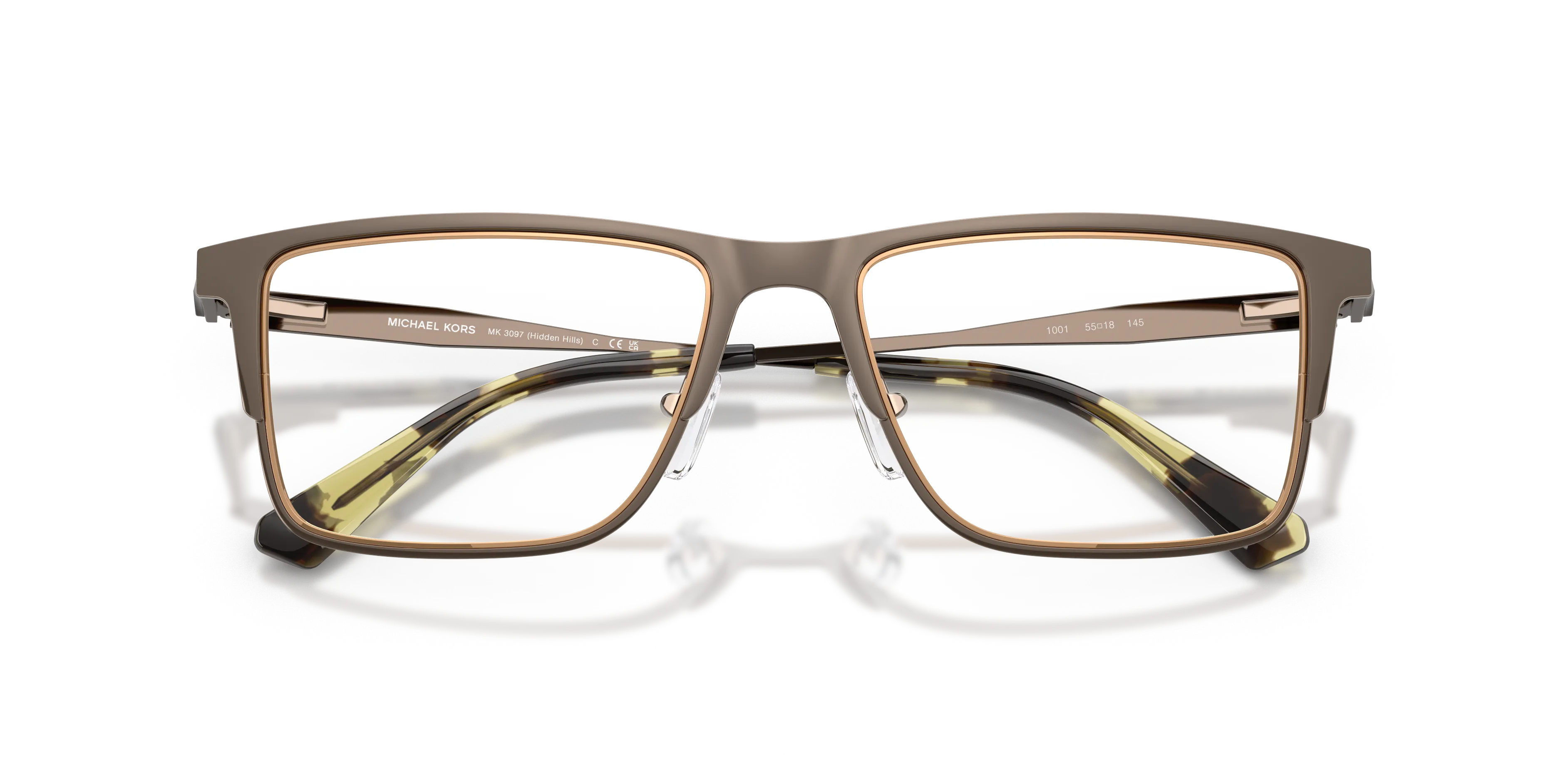 Michael Kors MK3097 HIDDEN HILLS 1001 Montature da vista Metallo Grigio Squadrata Normale - immagine 2