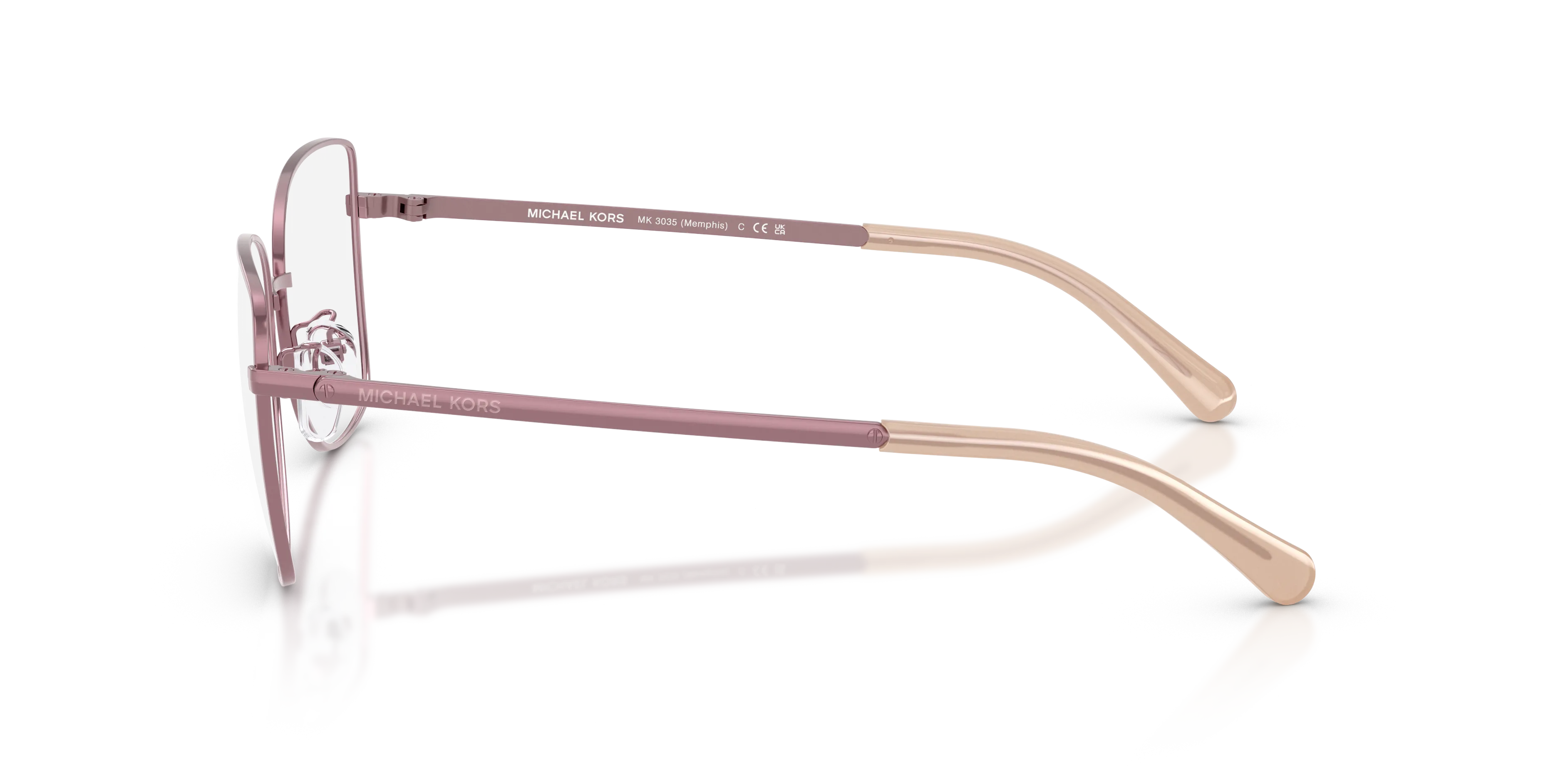 Michael Kors MK3035 MEMPHIS 1903 Montature da vista Metallo Viola Farfalla Normale - immagine 4