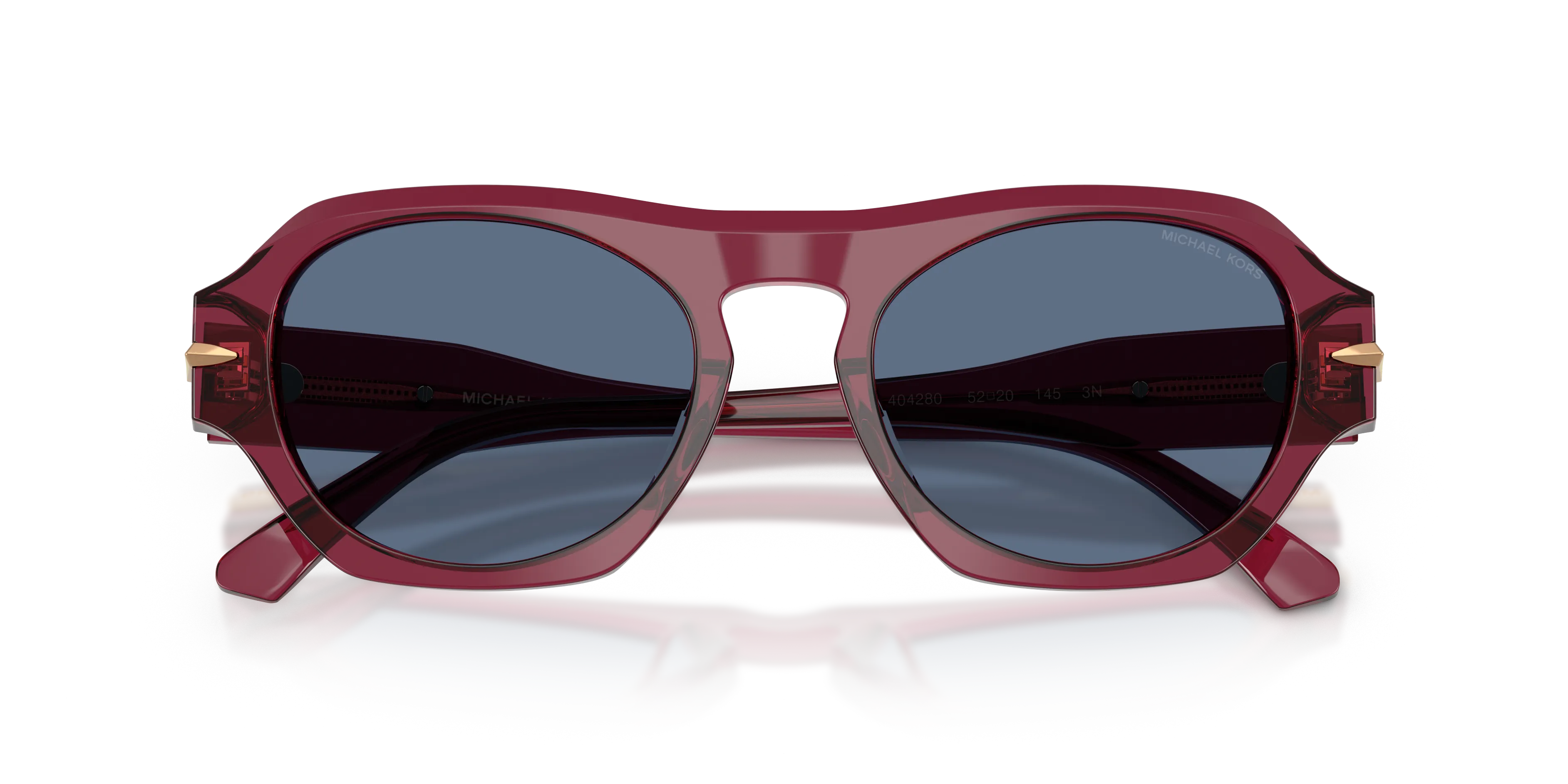 Michael Kors MK2266U TORONTO 404280 Occhiali da sole Acetato Rosso Blu Geometrica Normale - immagine 2