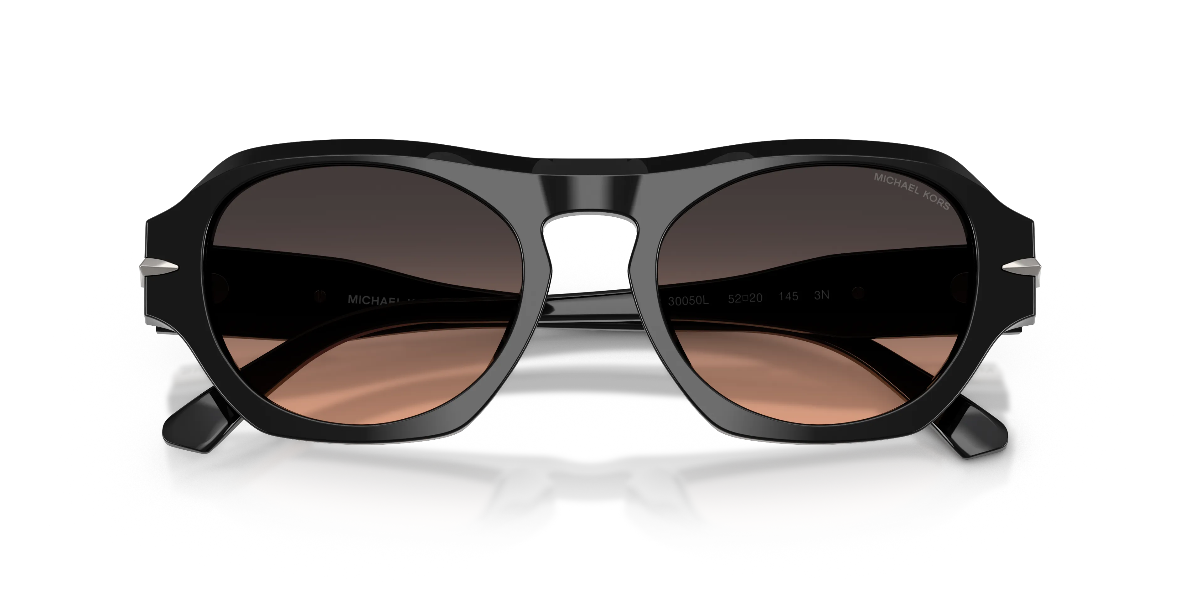 Michael Kors MK2266U TORONTO 30050L Occhiali da sole Acetato Nero Marrone Geometrica Normale Sfumato - immagine 2