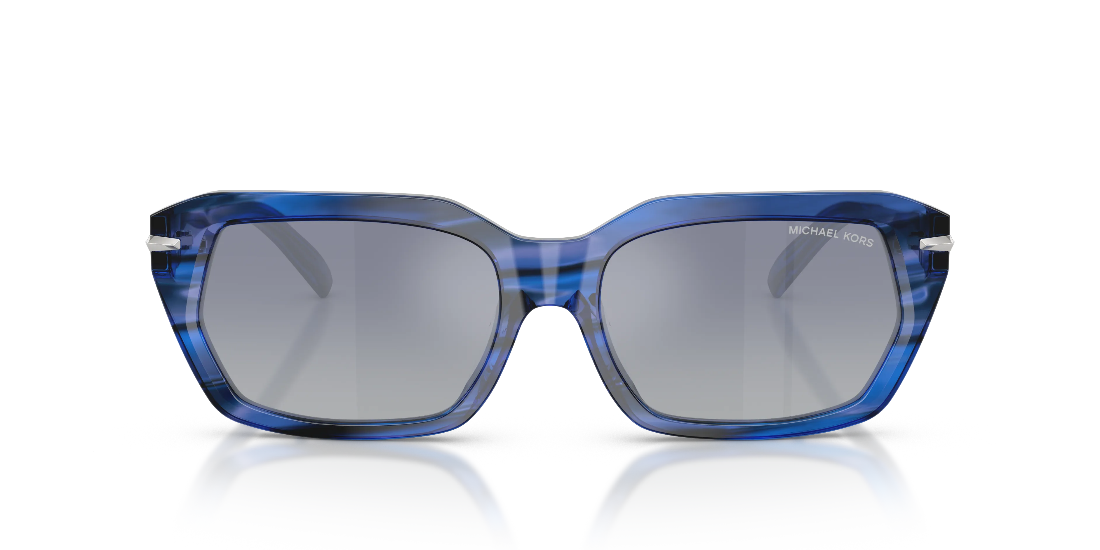 Michael Kors MK2265U LAKE TAHOE 40416I Occhiali da sole Acetato Blu Grigio Squadrata Normale Sfumato - immagine 3
