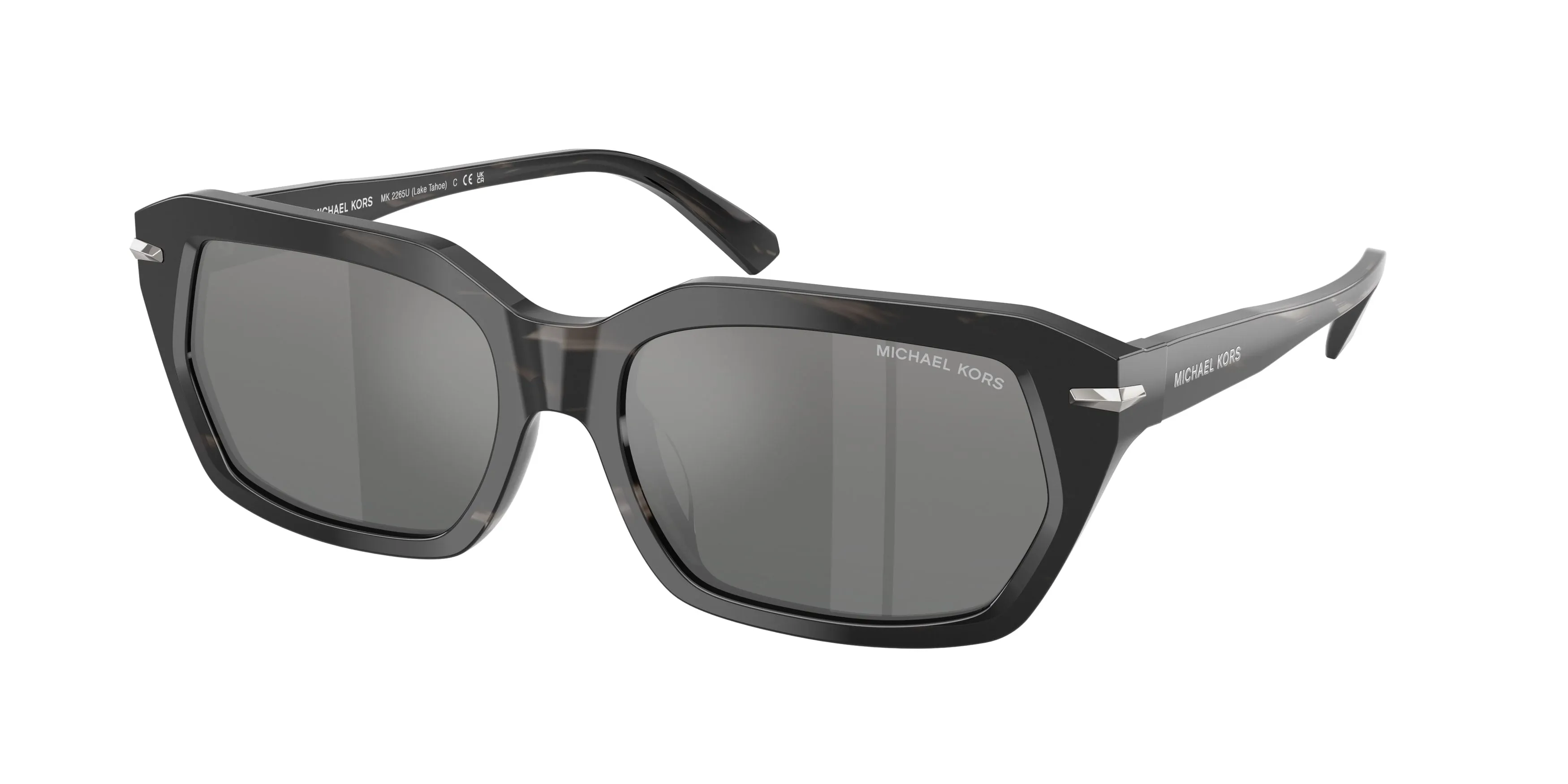 Michael Kors MK2265U LAKE TAHOE 403488 Occhiali da sole Acetato Nero Nero Squadrata Normale - immagine 1