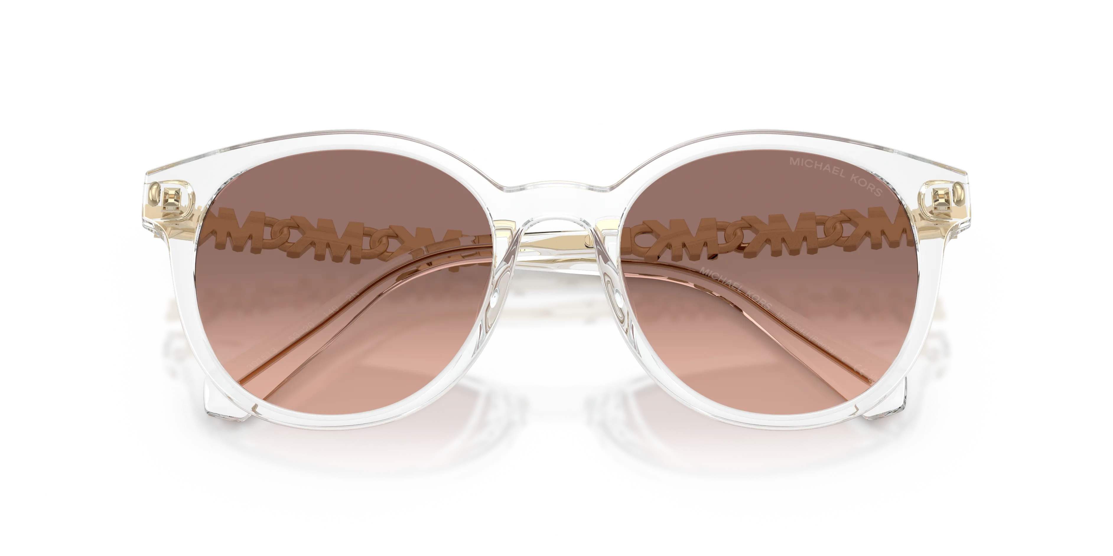 Michael Kors MK2264U PIENZA 301513 Occhiali da sole Iniettato Trasparente Rosa Rotonda Normale Sfumato - immagine 2