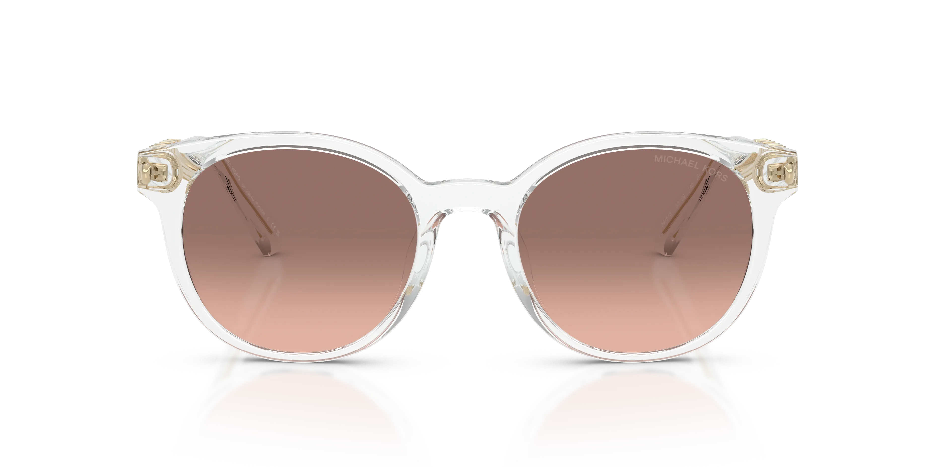 Michael Kors MK2264U PIENZA 301513 Occhiali da sole Iniettato Trasparente Rosa Rotonda Normale Sfumato - immagine 3