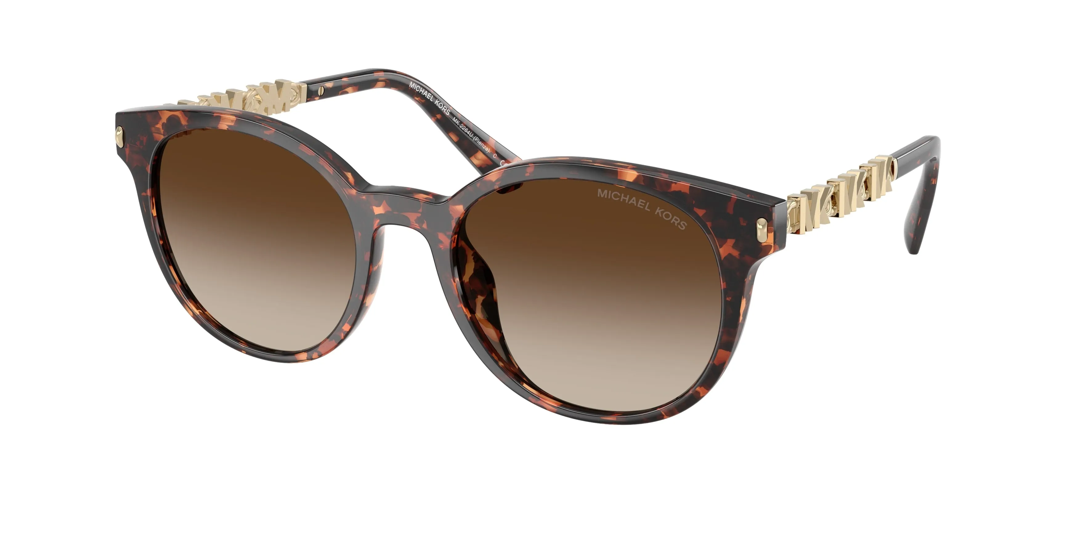 Michael Kors MK2264U PIENZA 300613 Occhiali da sole Iniettato Tartaruga Rotonda Normale Sfumato - immagine 1