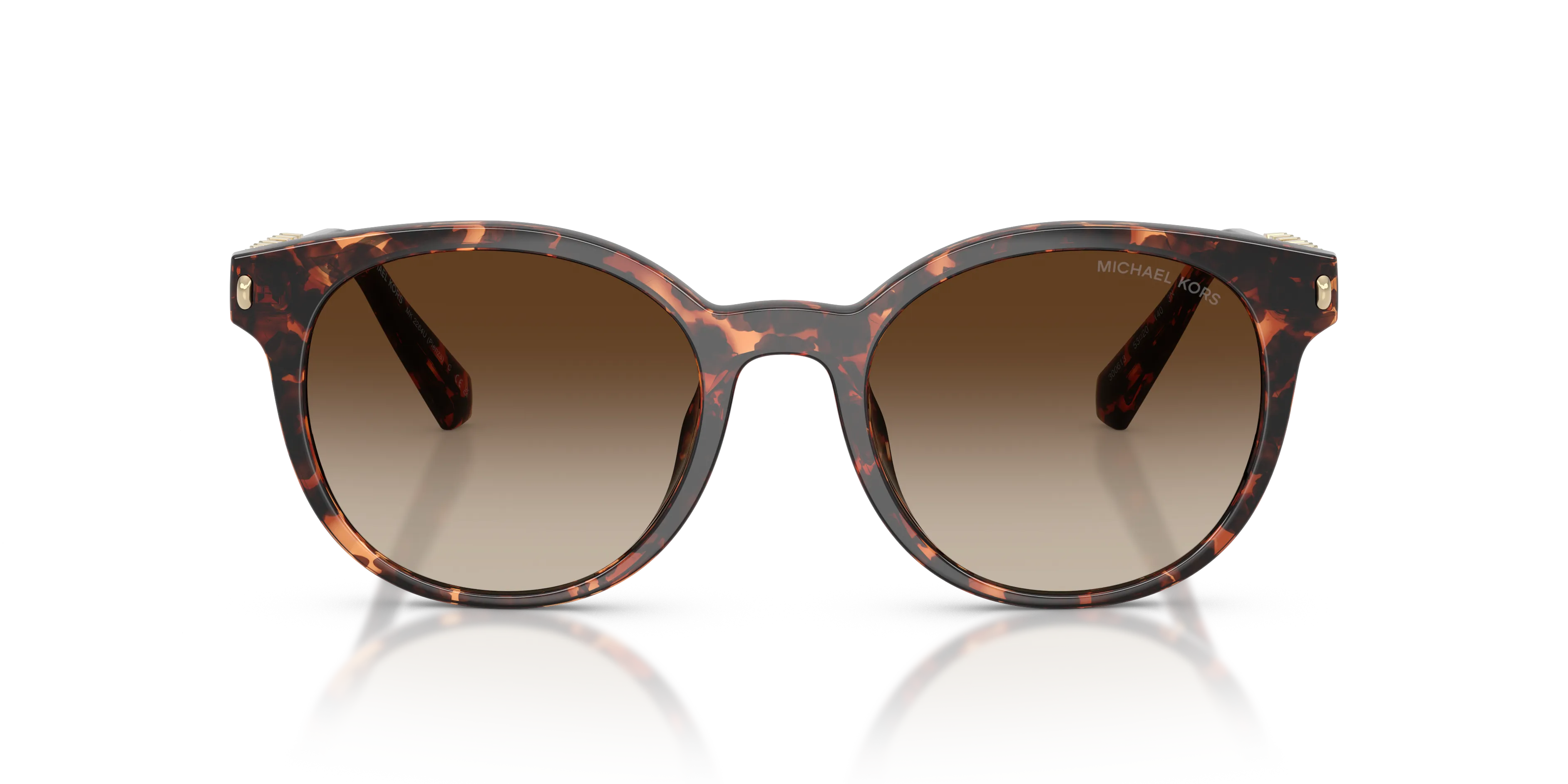 Michael Kors MK2264U PIENZA 300613 Occhiali da sole Iniettato Tartaruga Rotonda Normale Sfumato - immagine 3