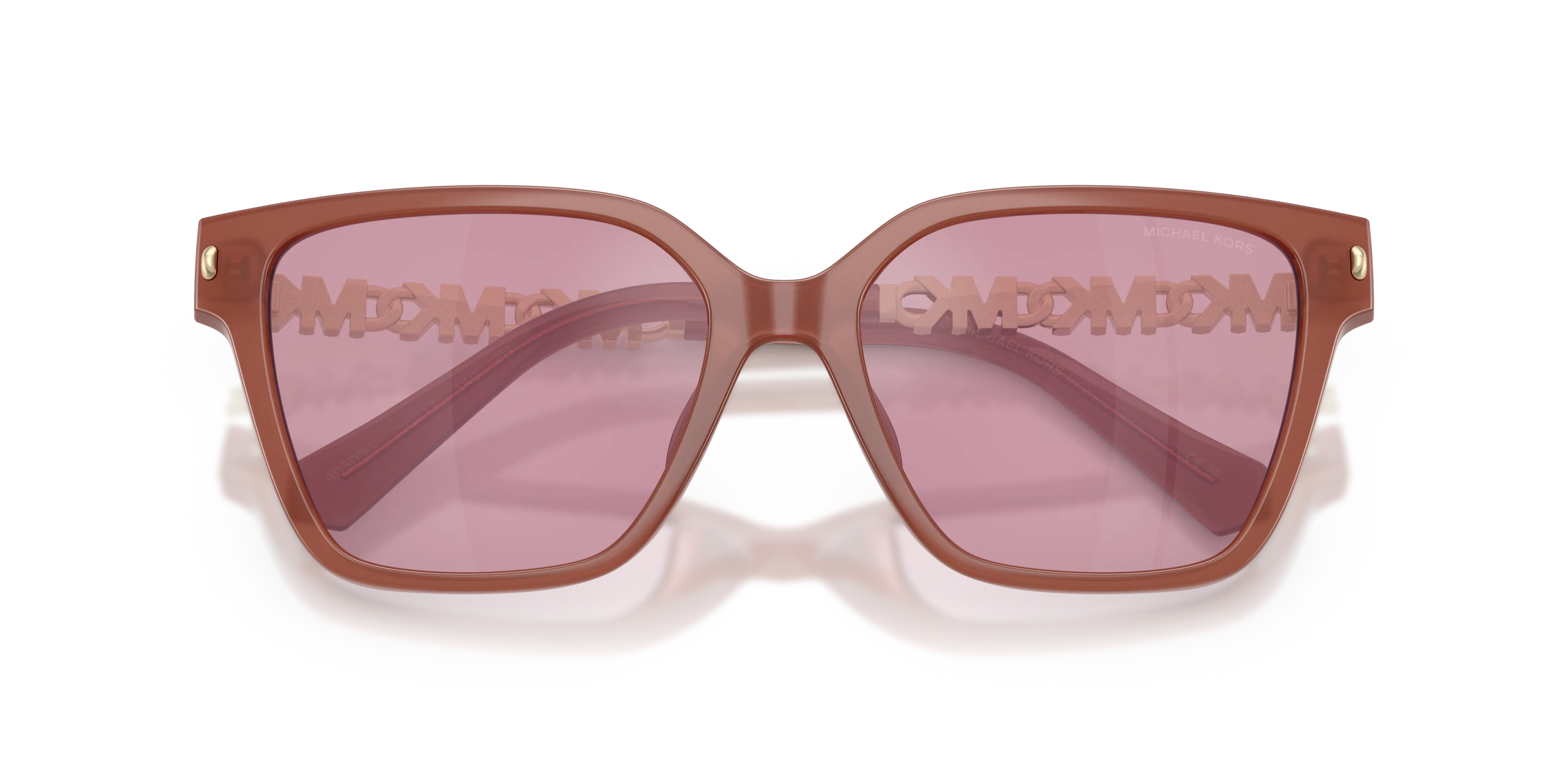 Michael Kors MK2263U PIEDMONT 403030 Occhiali da sole Iniettato Rosso Rosa Squadrata Normale - immagine 2