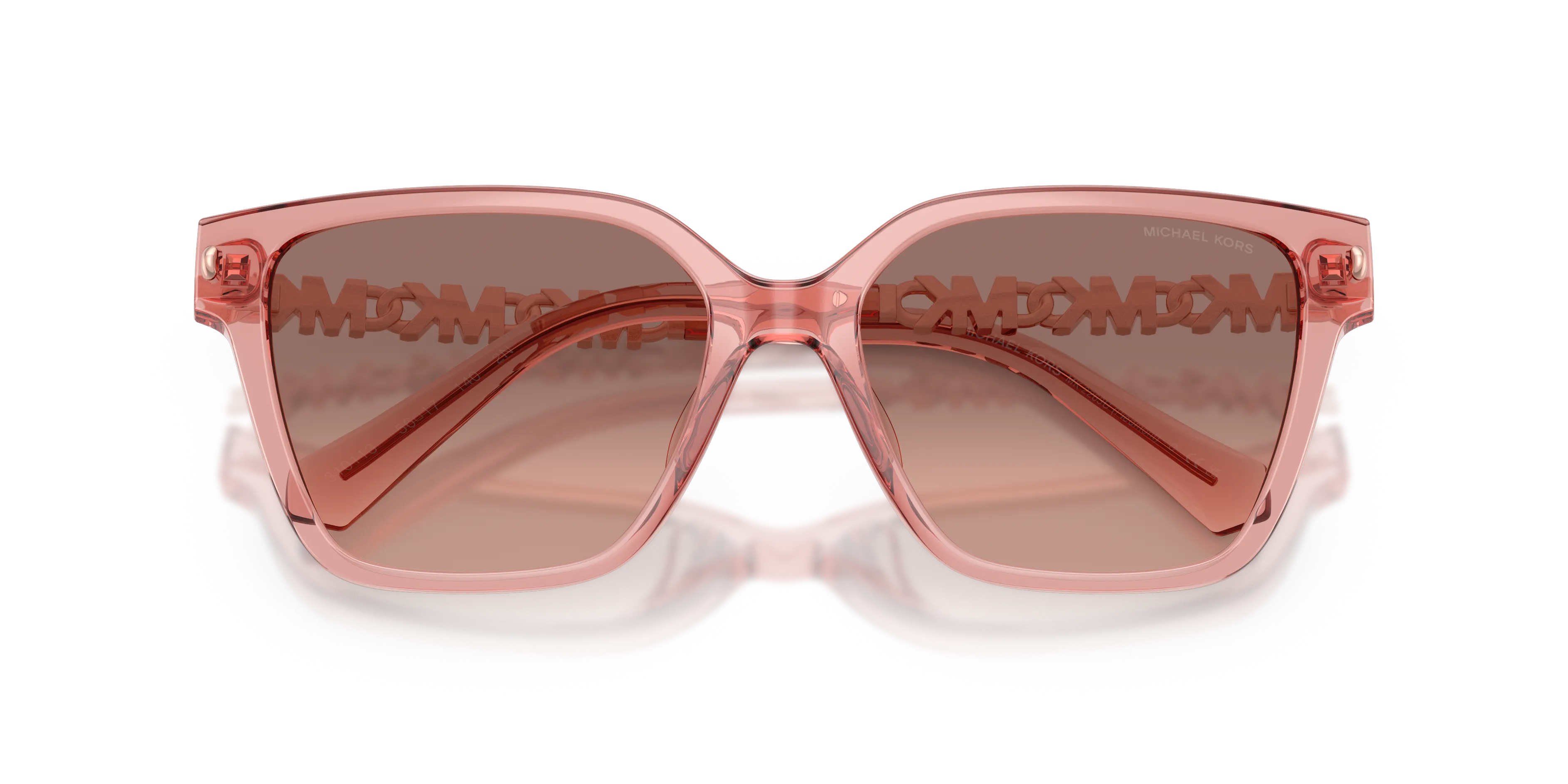 Michael Kors MK2263U PIEDMONT 310113 Occhiali da sole Iniettato Rosa Rosa Squadrata Normale Sfumato - immagine 2